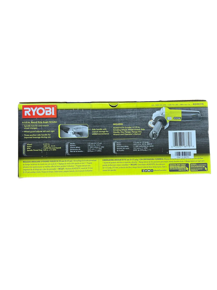 5.5 Amp Corded 4-1/2 in. Angle Grinder - Image 2