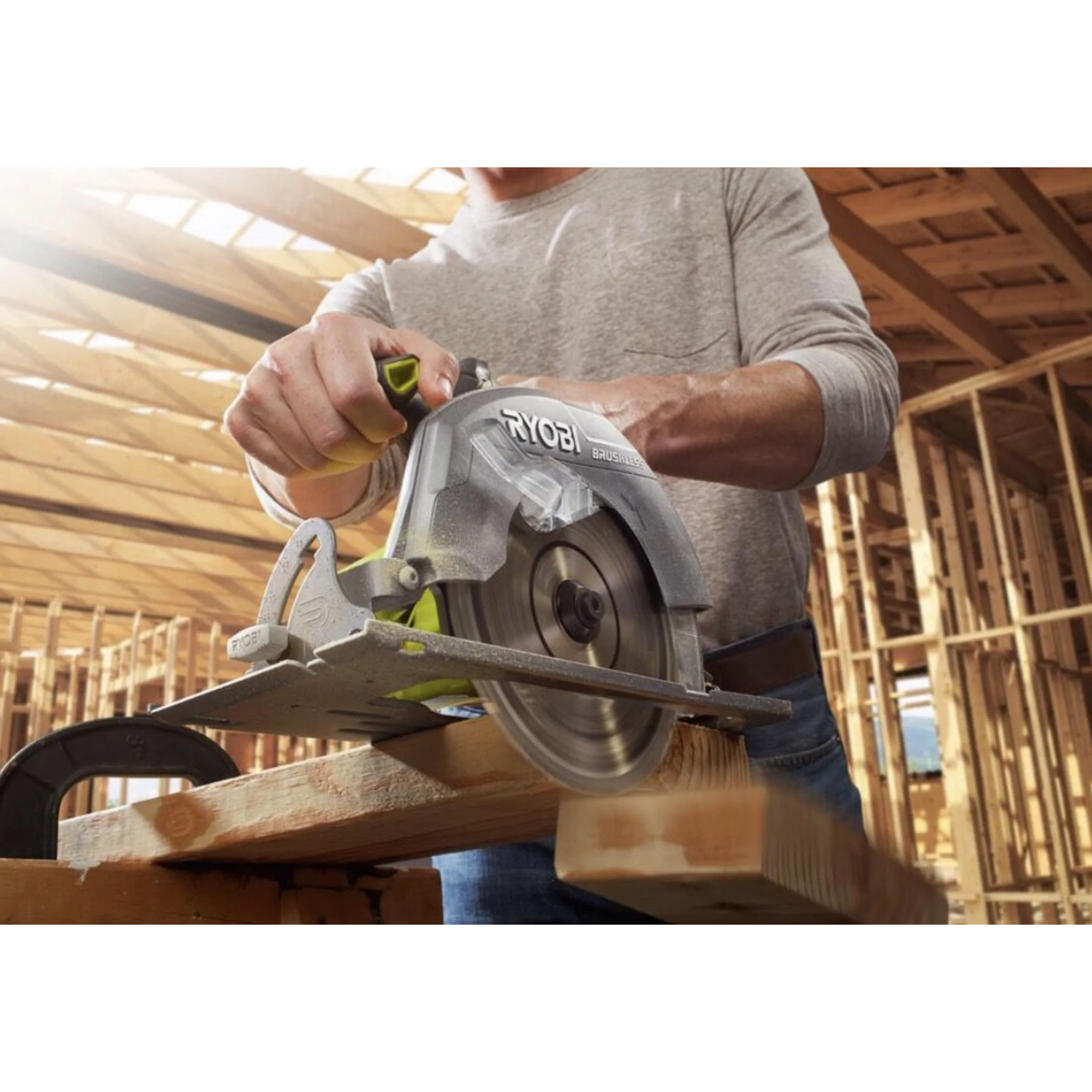 BRUSHLESS 18-Volt ONE+ Cordless 7.25” Circular Saw (Tool Only) - Image 5
