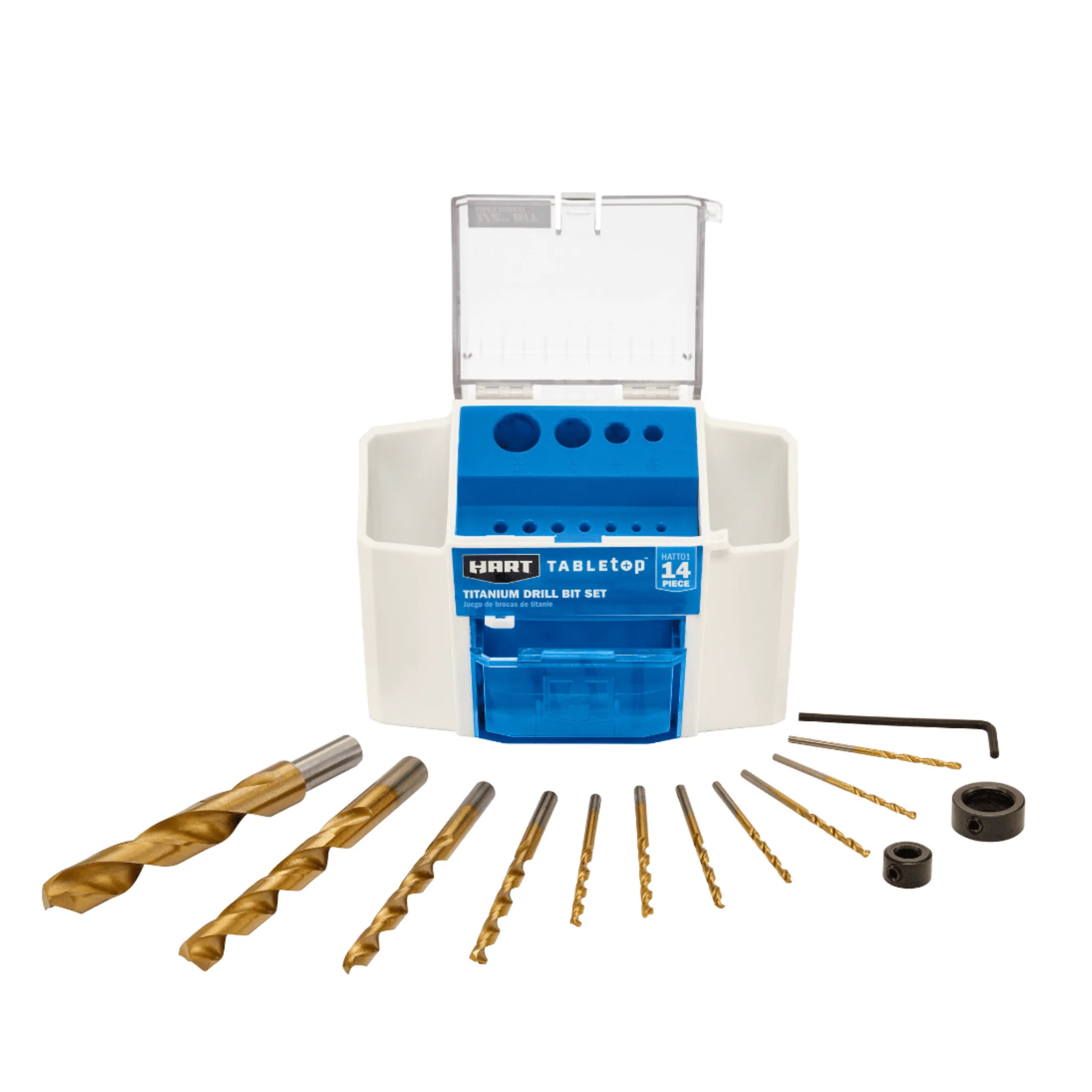 HART 14-Piece Titanium Drill Bit Set with Storage - Image 3