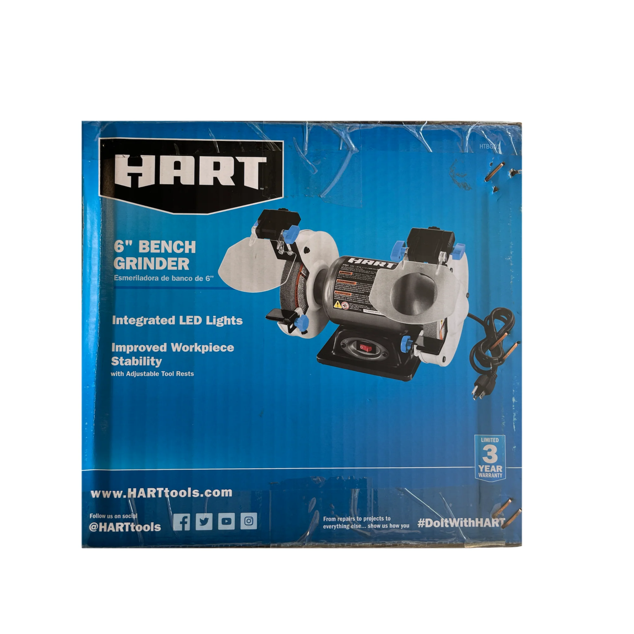 HART 2.1 Amp 6 in. Grinder with LED Lights - Image 3