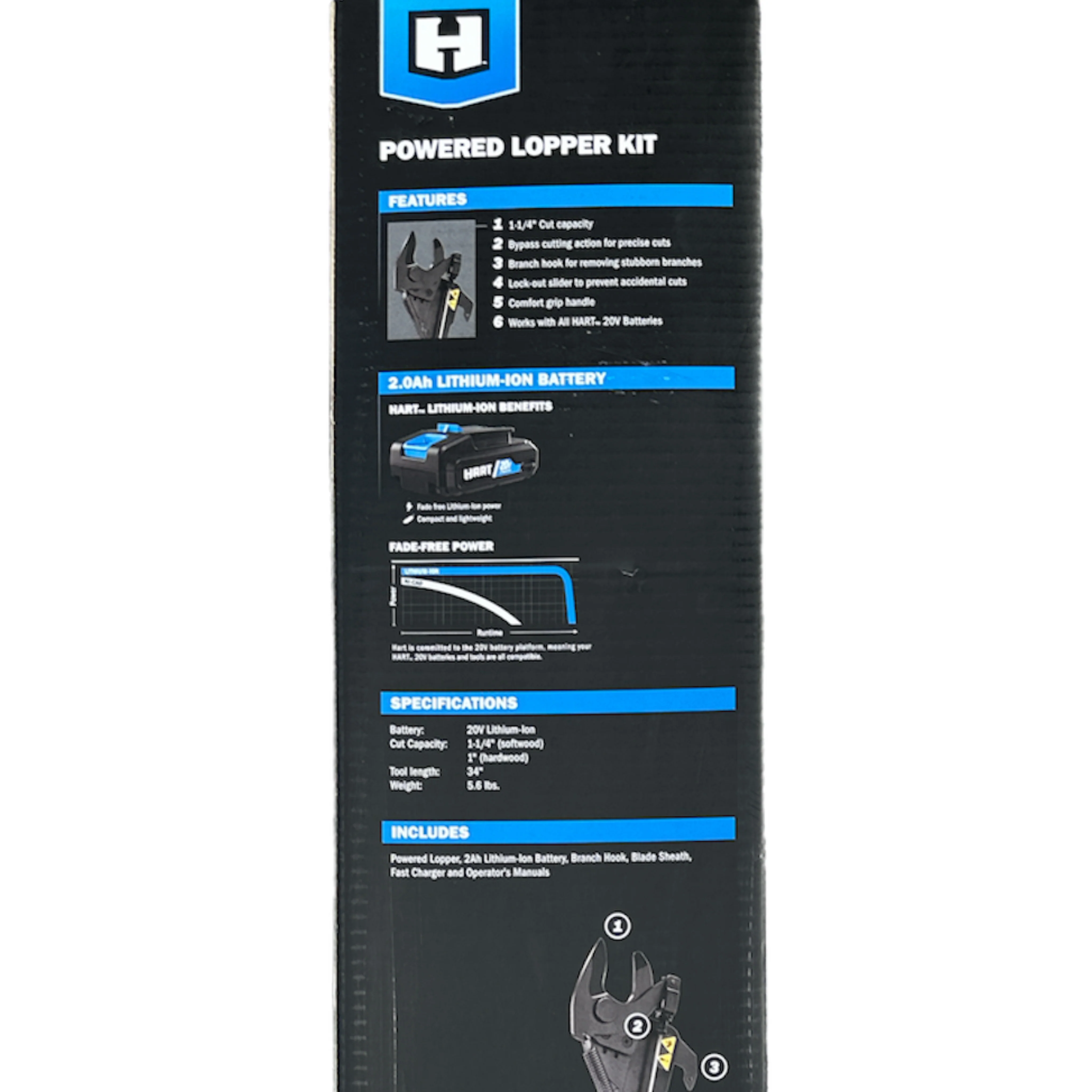 CLEARANCE HART 20-Volt Battery Operated Lopper (1) 2.0 Lithium-Ion Battery & Charger - Image 3