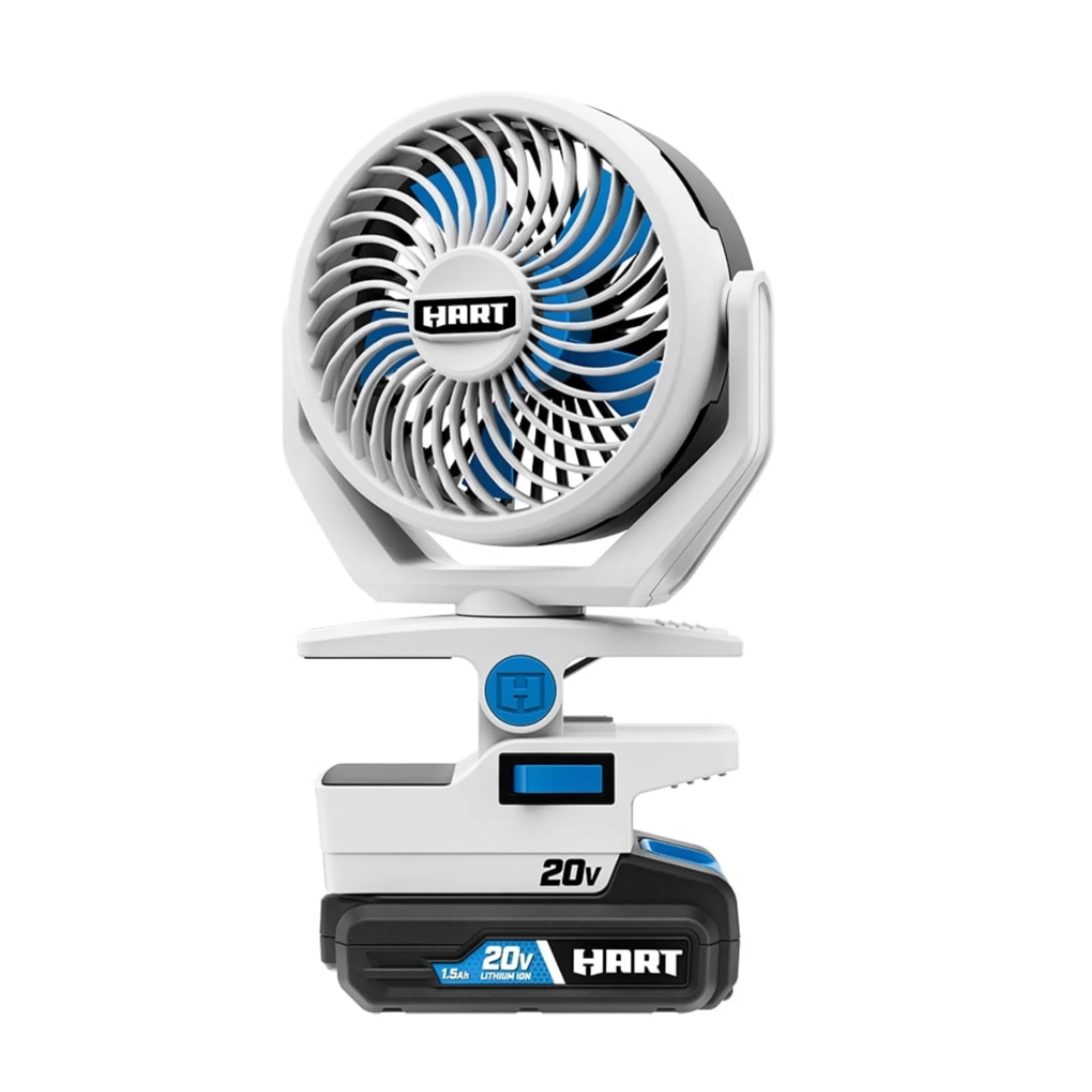 HART 20-Volt Cordless 4 in. Clamp Fan Kit - Image 3
