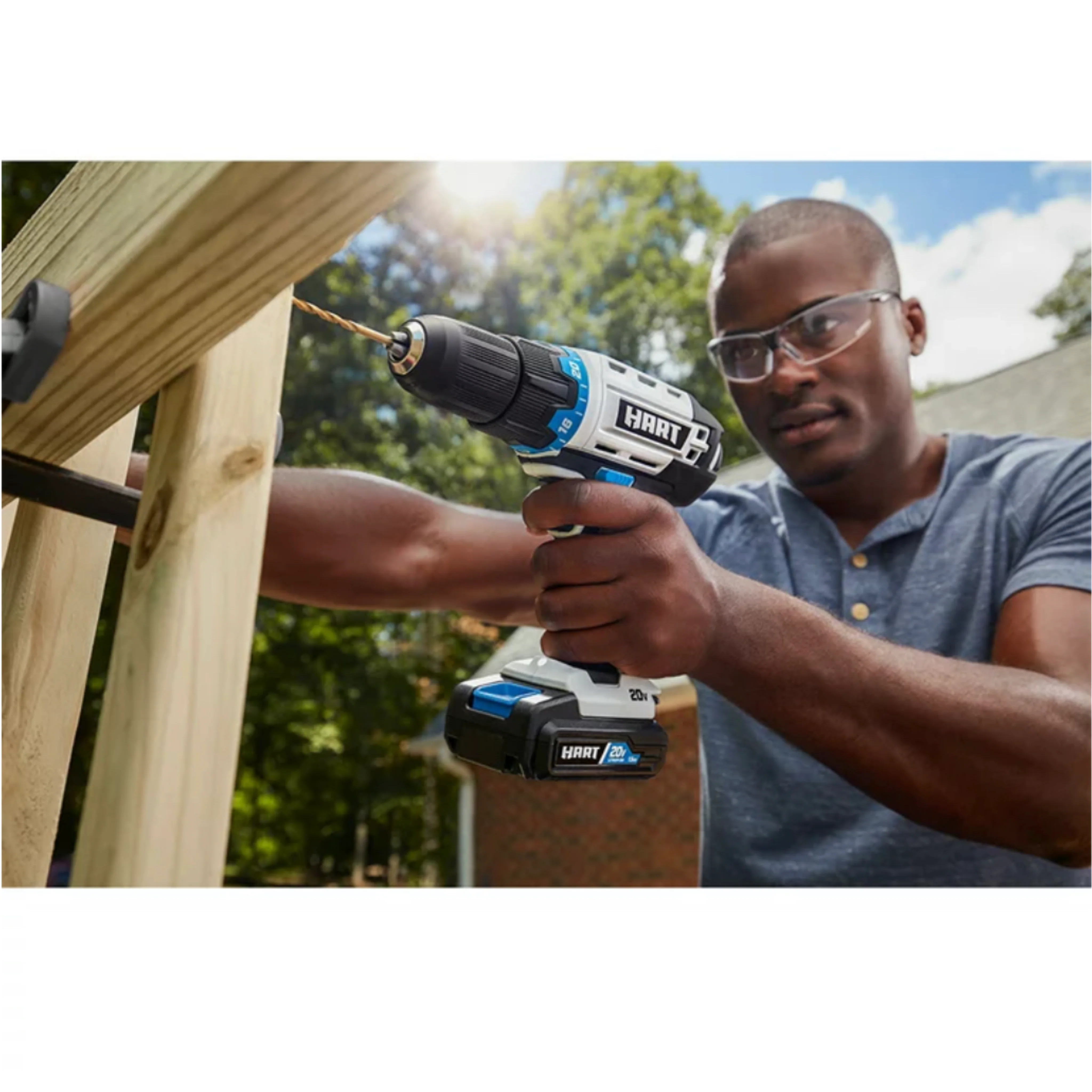 HART 20-Volt Cordless 6-Tool Combo Kit (1) 4.0Ah & (1) 1.5Ah Lithium-Ion Batteries, Charger and Storage Bag - Image 11