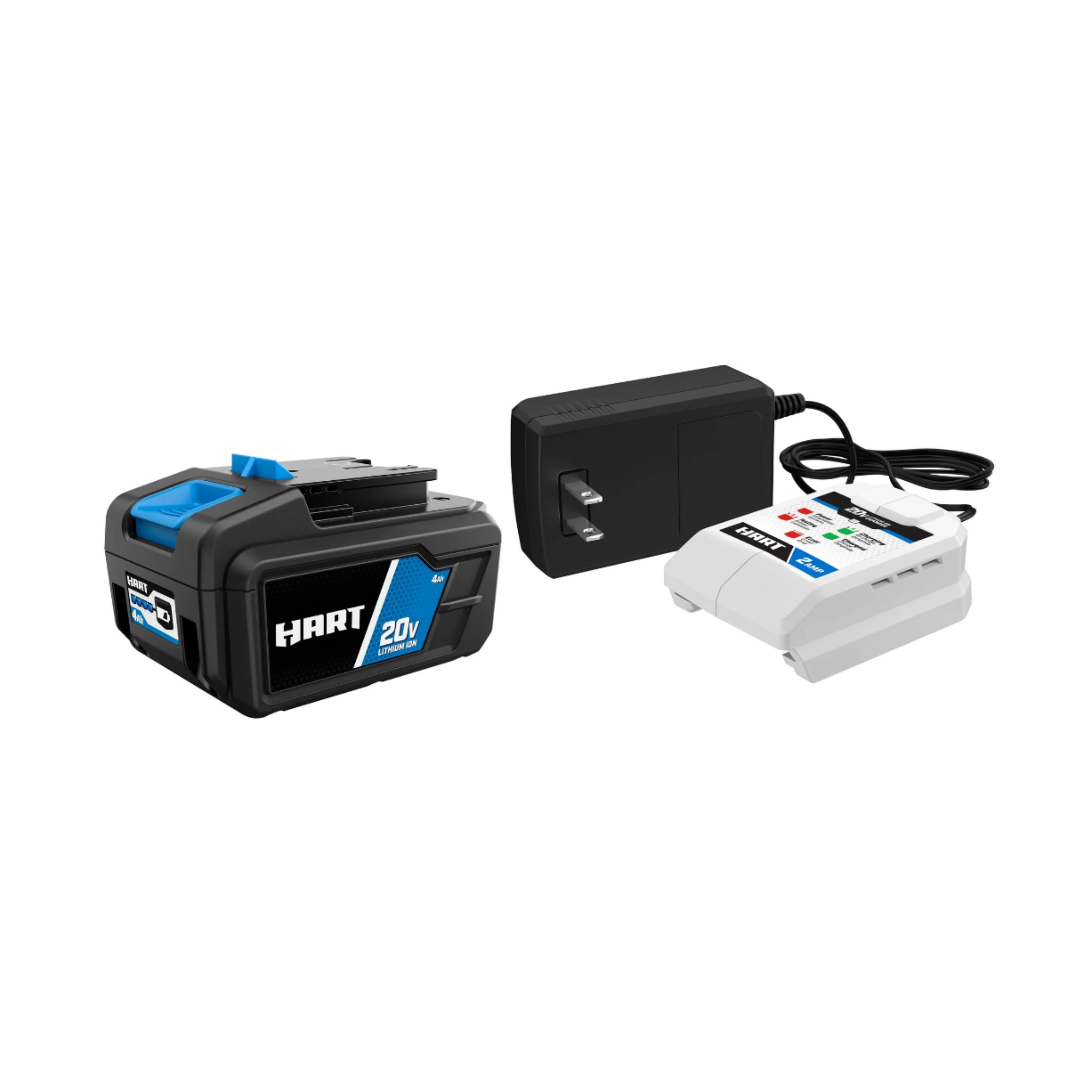 HART 20-Volt Lithium-Ion 4.0Ah Battery and 2 Amp Fast Charger Kit - Image 2