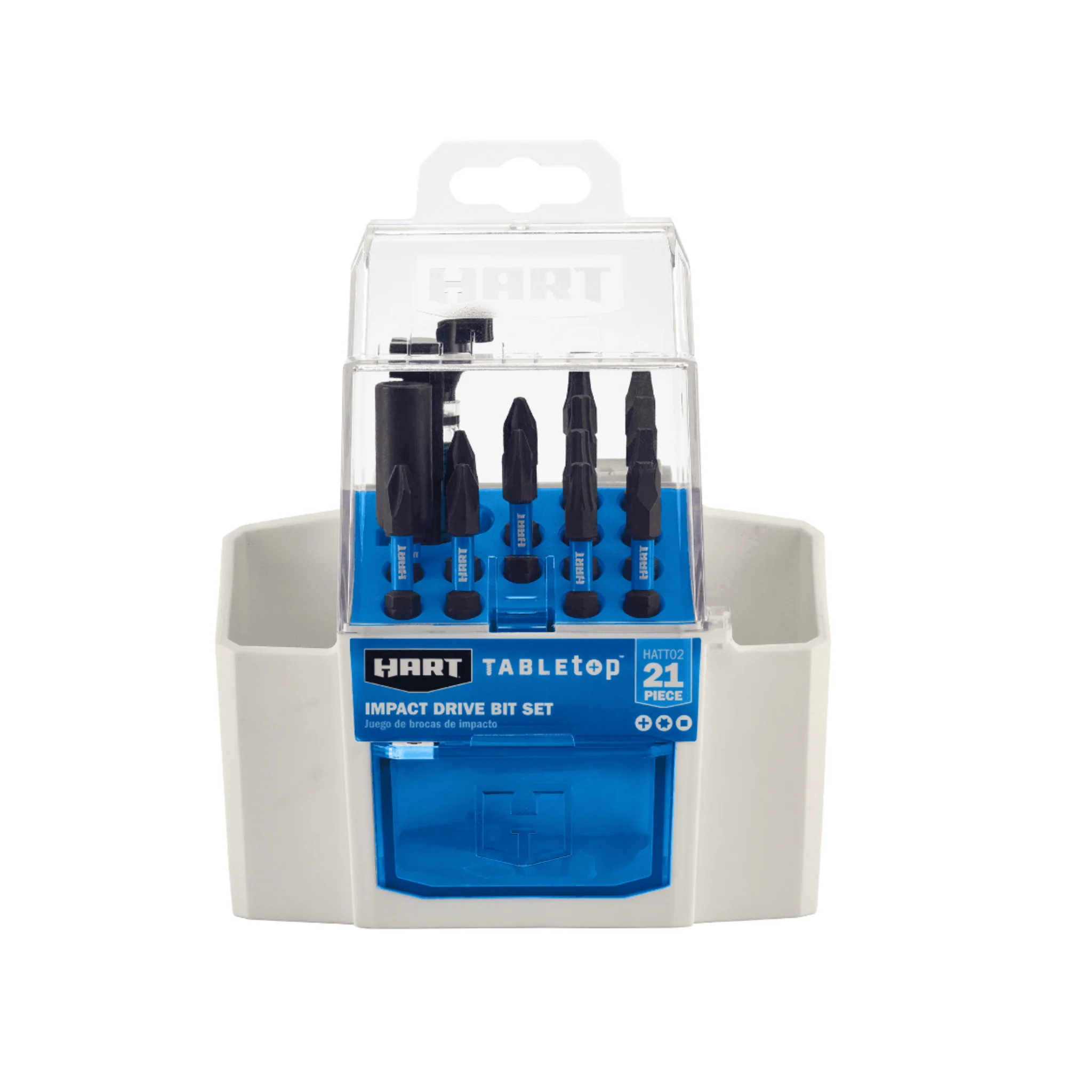 HART 21-Piece Impact Driver Bit Set with Storage