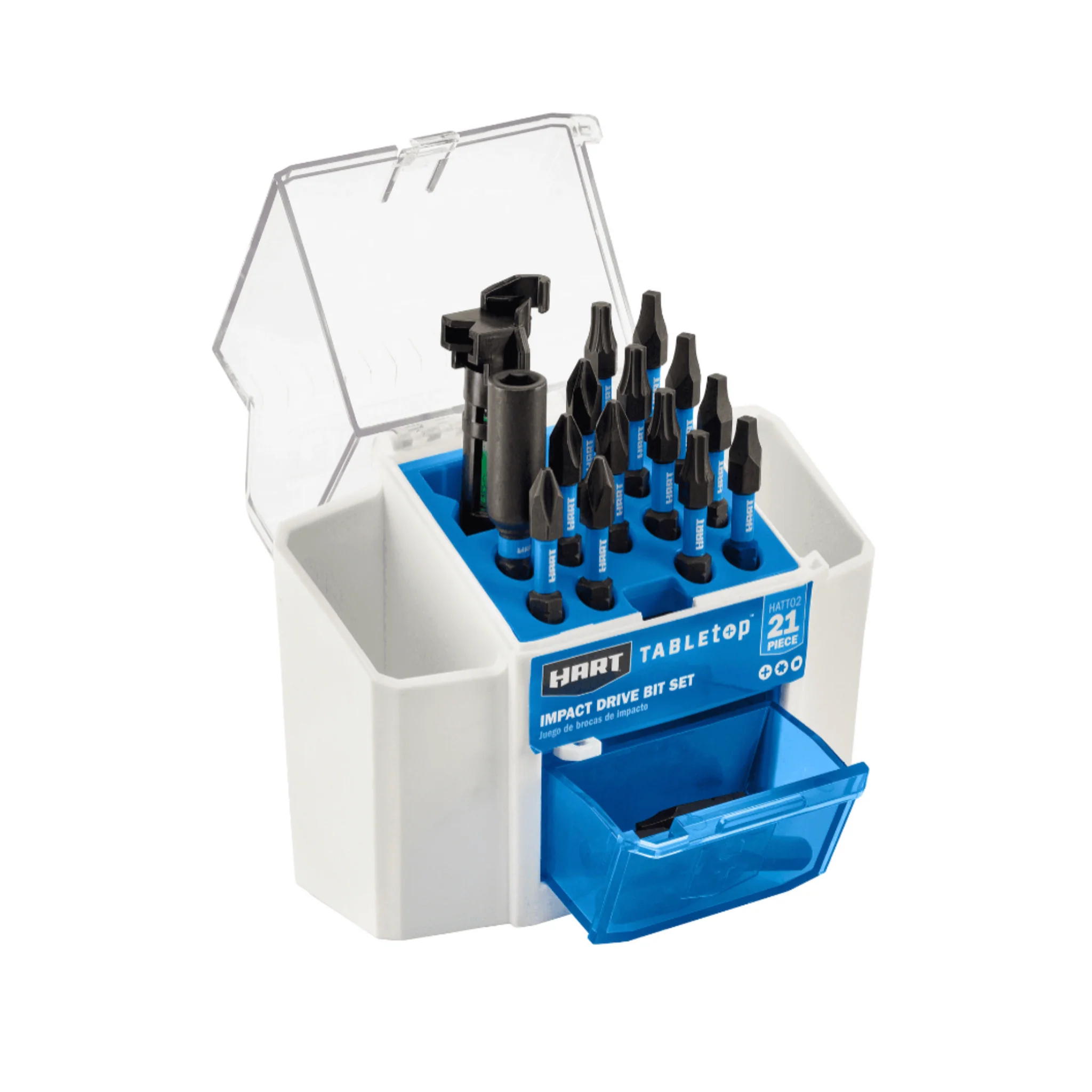 HART 21-Piece Impact Driver Bit Set with Storage - Image 2