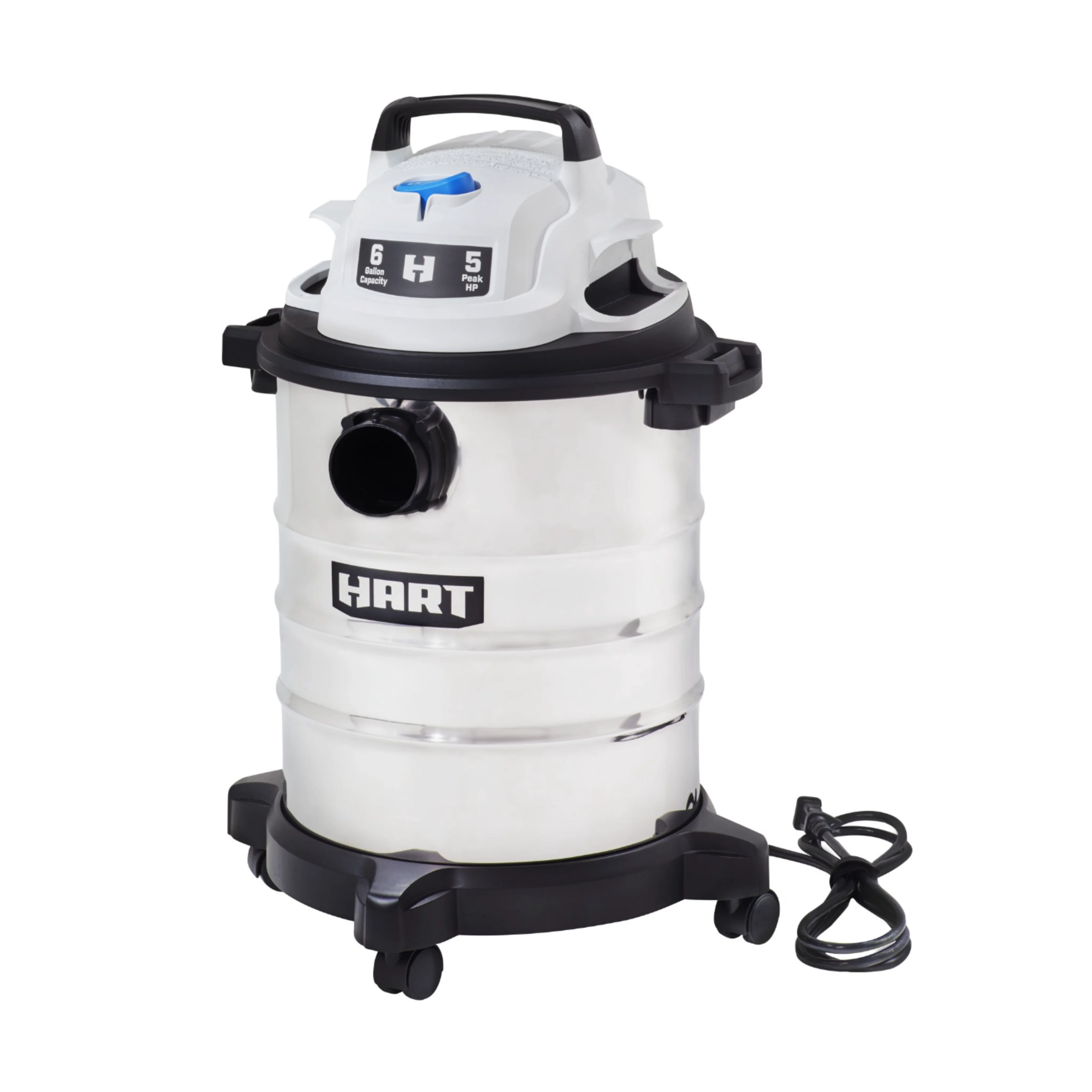 HART 6-Gallon Stainless Steel Wet/Dry Vacuum - Image 3