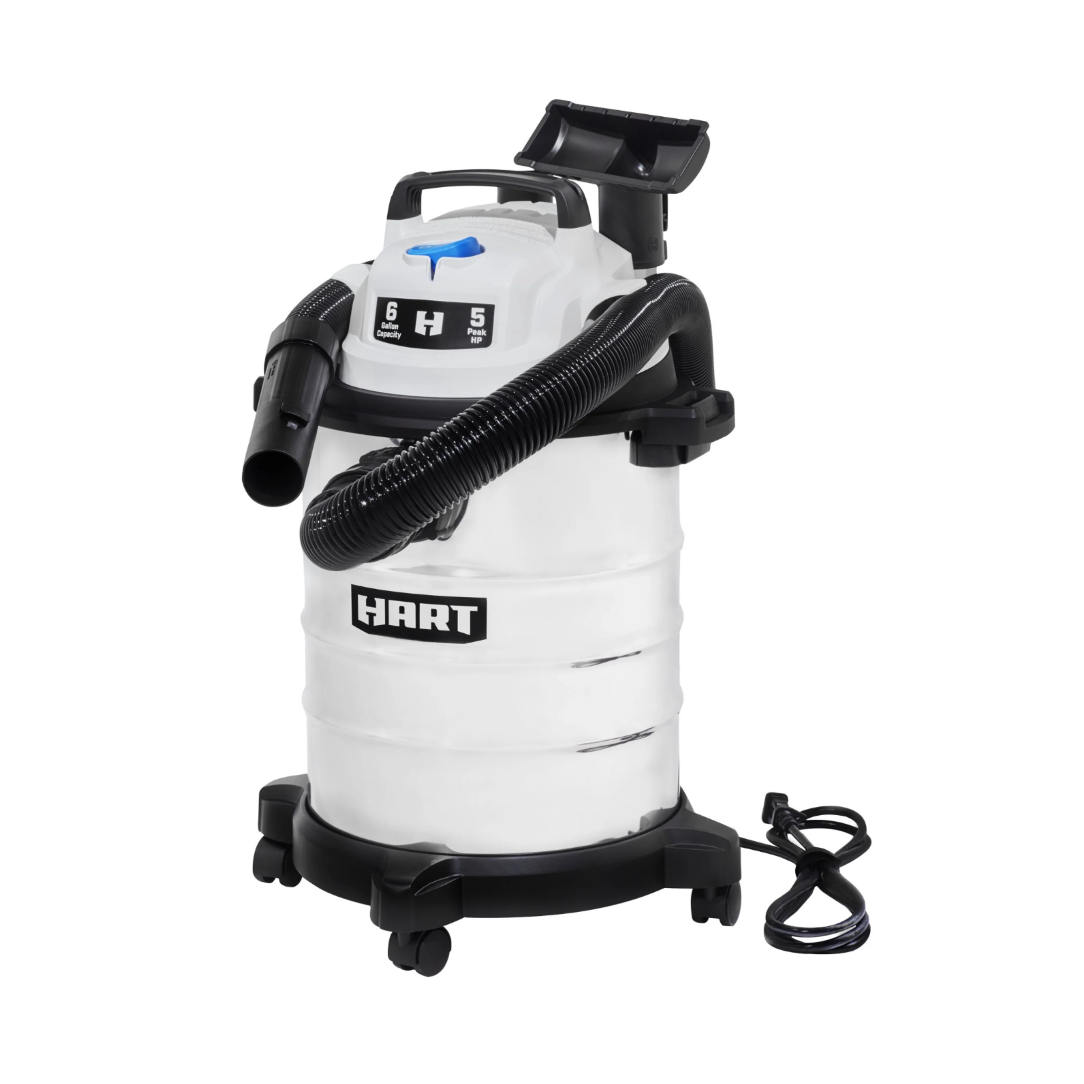 HART 6-Gallon Stainless Steel Wet/Dry Vacuum - Image 4