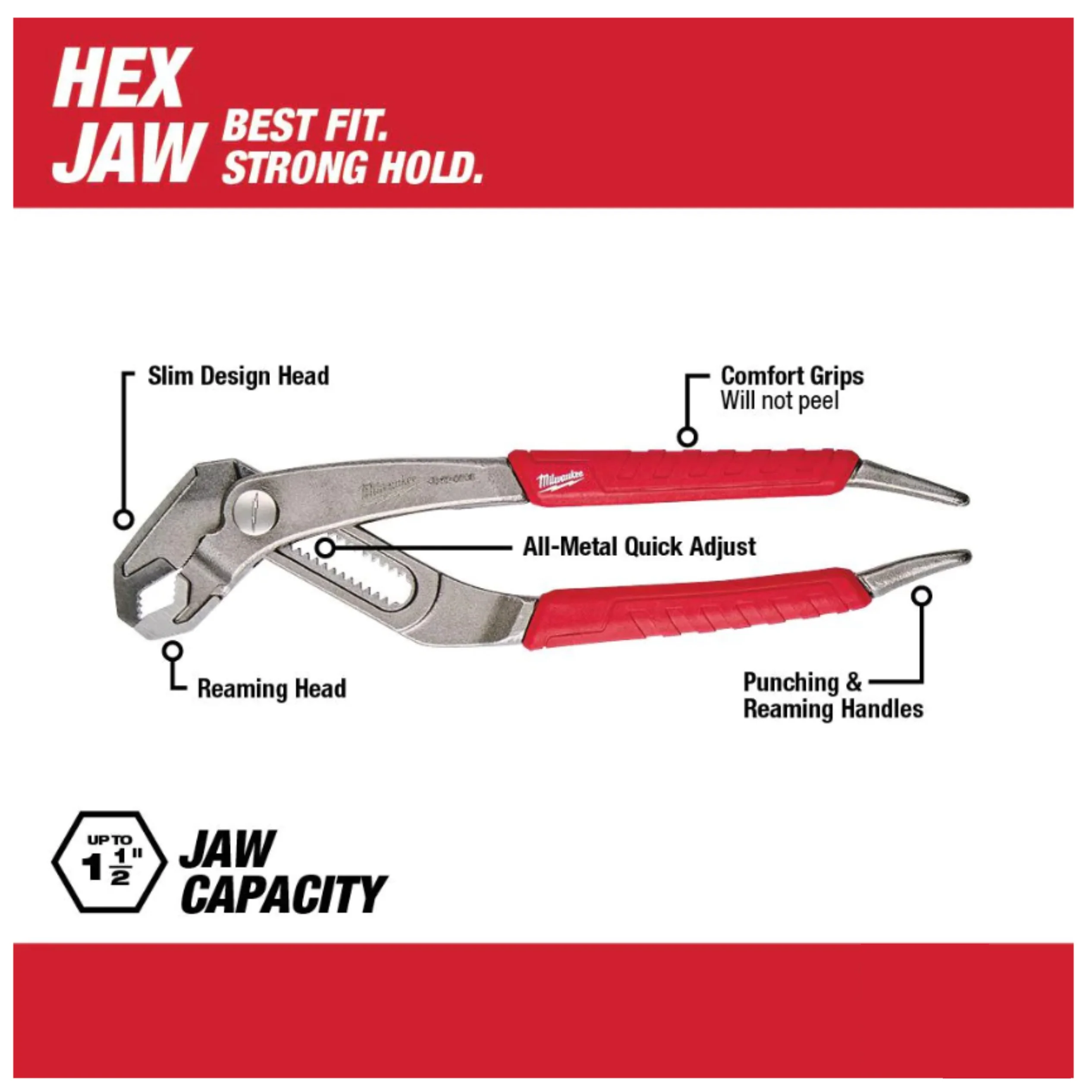 Milwaukee 8 in. V-Jaw Pliers