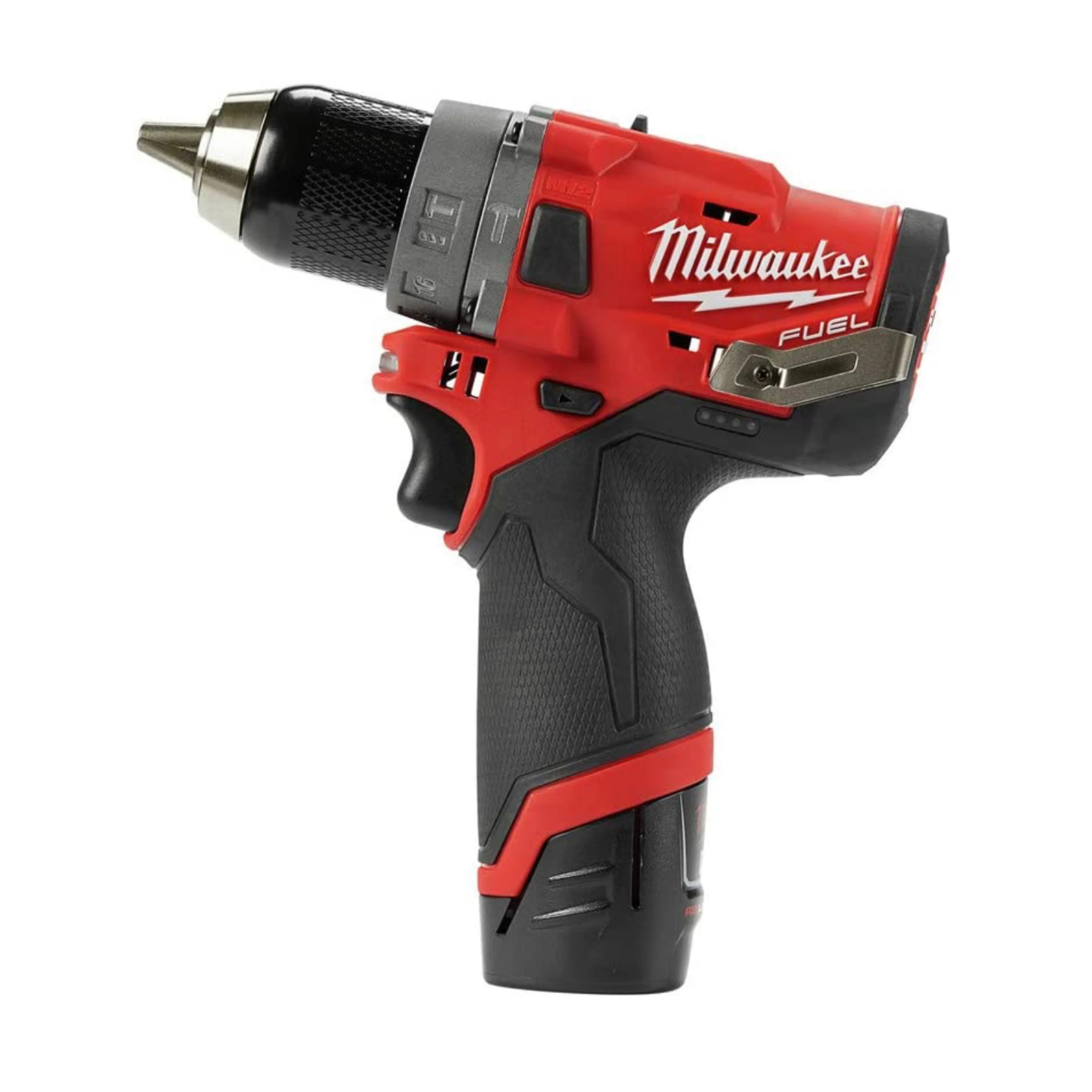 Milwaukee M12 FUEL 12-Volt Lithium-Ion Brushless Cordless Hammer Drill Driver Kit w/ 2 Batteries and Bag - Image 6