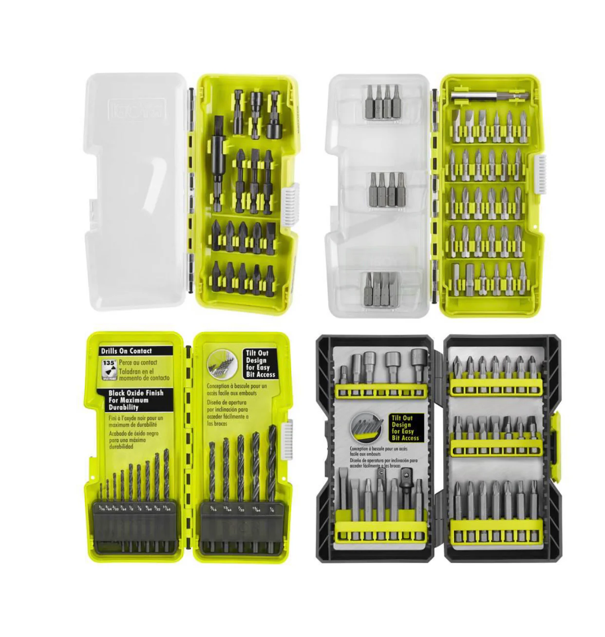 Black Oxide Drill and Drive Multi-Pack Bit Set (130-Piece)