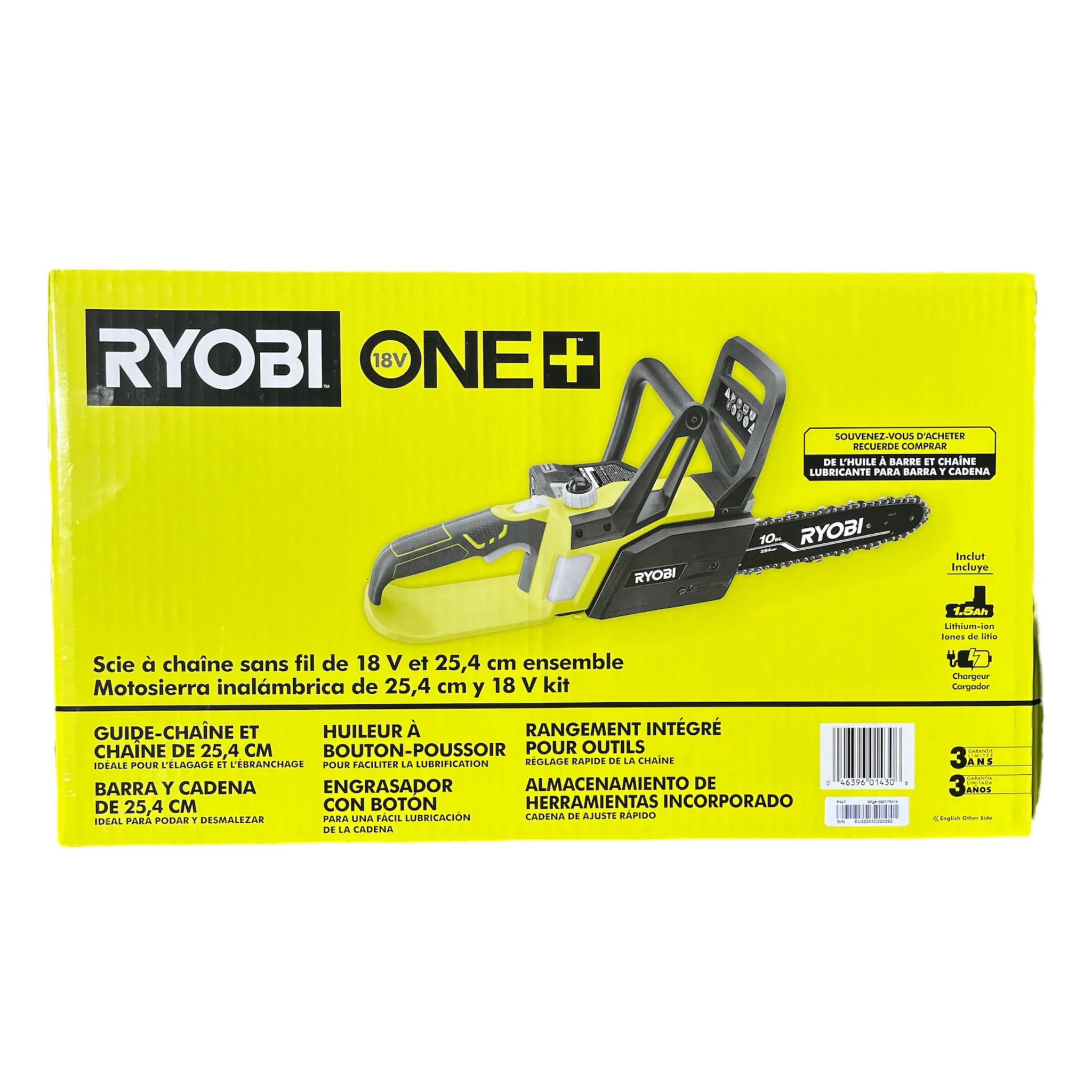 ONE+ 18-Volt 10 in. Battery Chainsaw with 1.5 Ah Battery and Charger - Image 4
