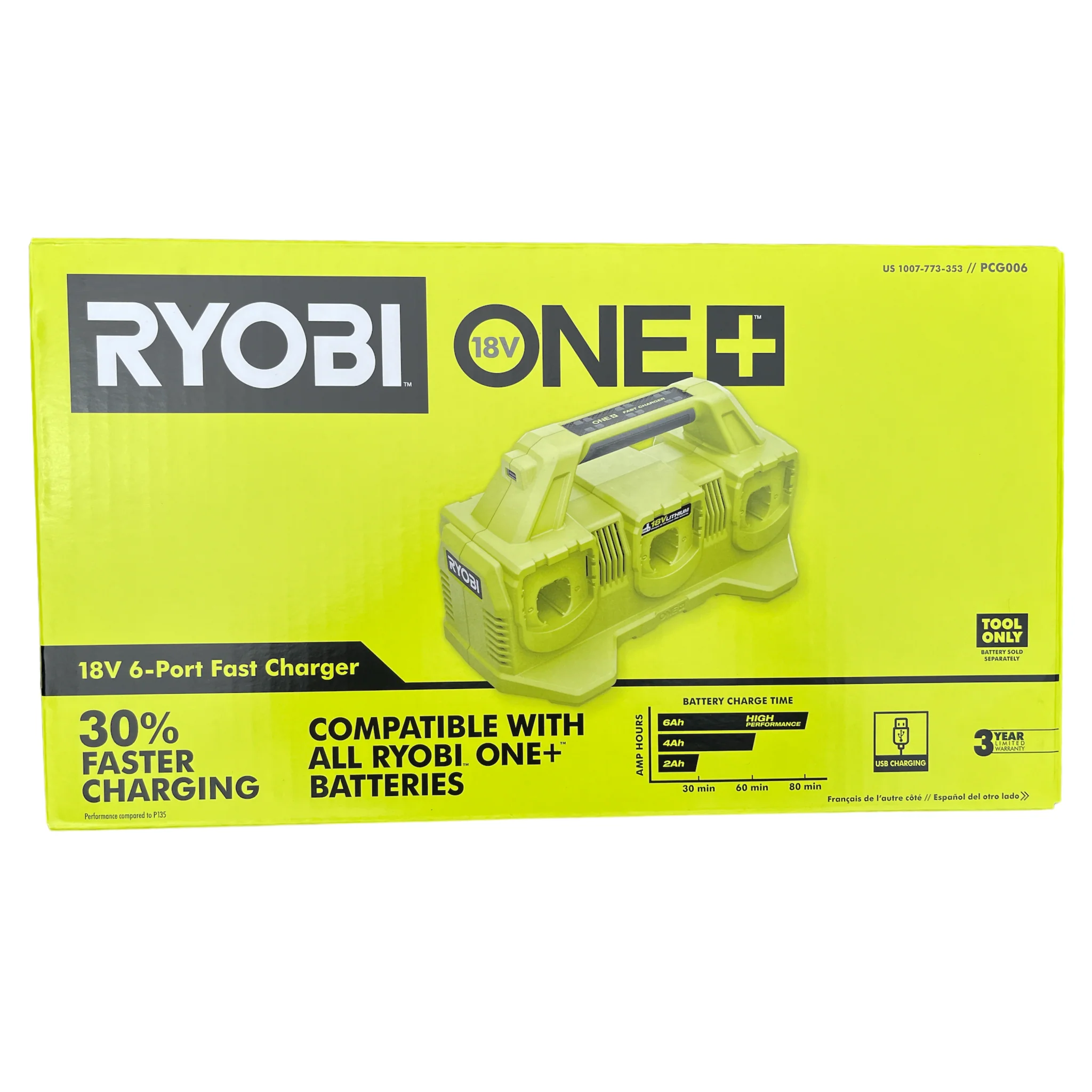 ONE+ 18-Volt 6-Port Fast Charger