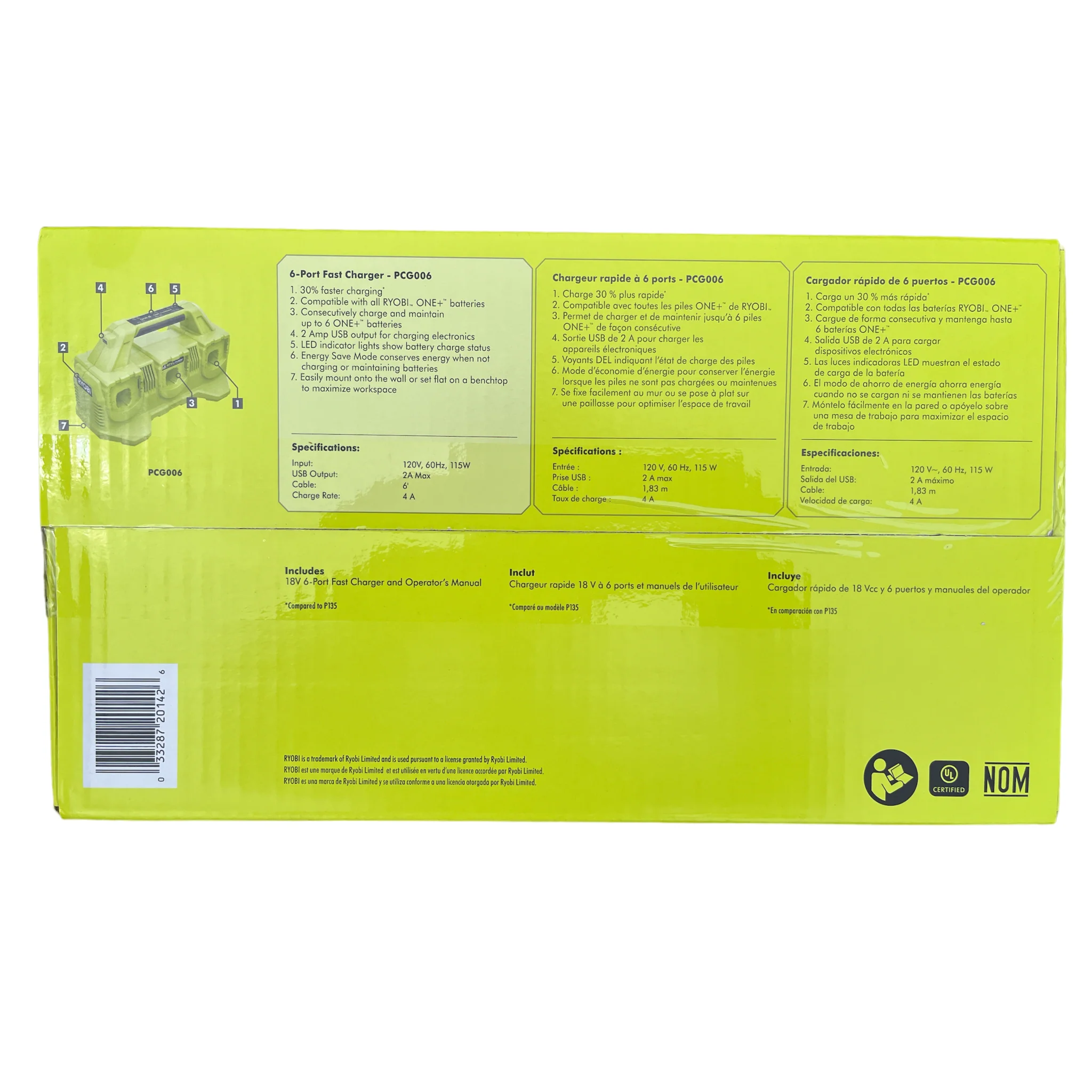 ONE+ 18-Volt 6-Port Fast Charger - Image 3