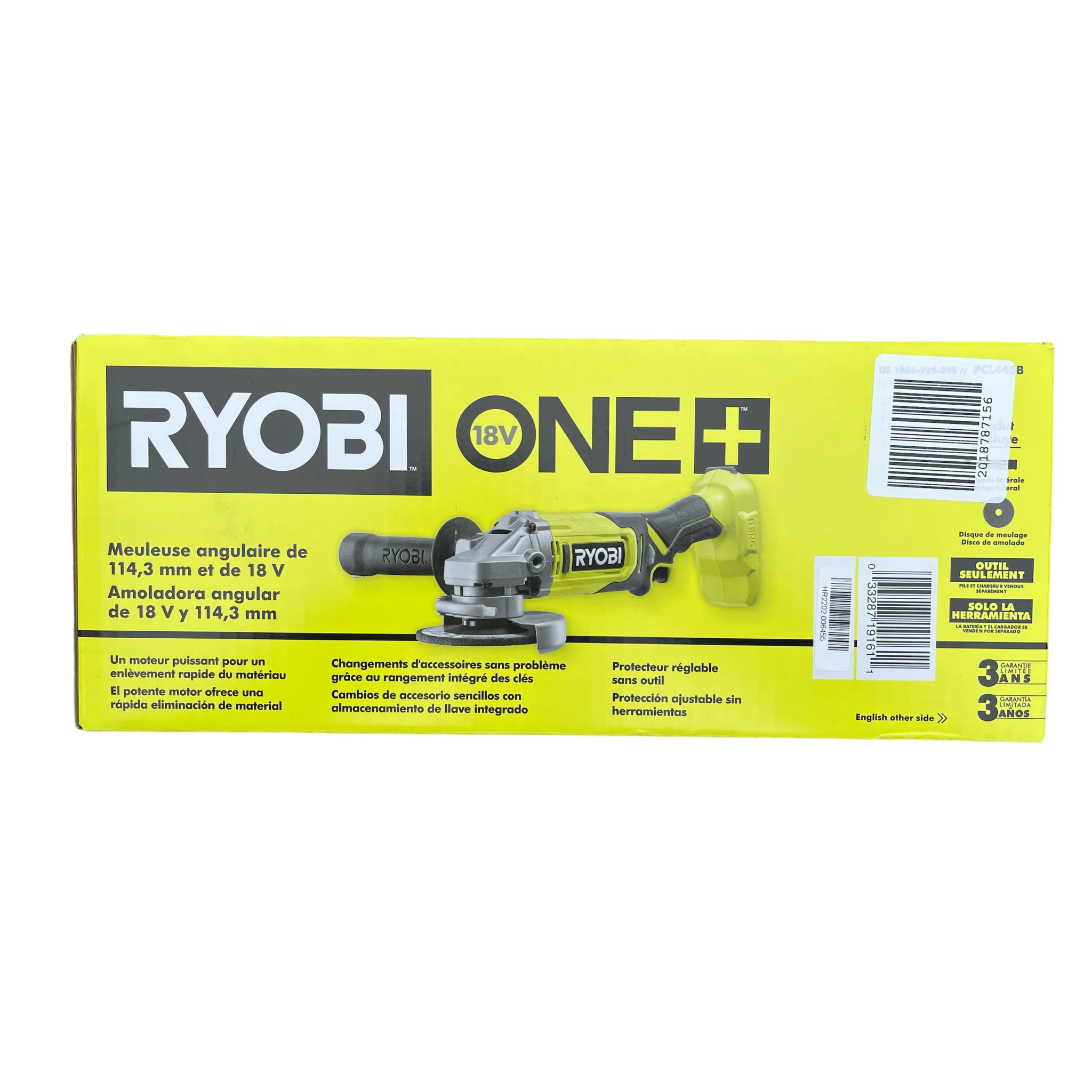 ONE+ 18-Volt Cordless 4-1/2 in. Angle Grinder (Tool Only) - Image 2