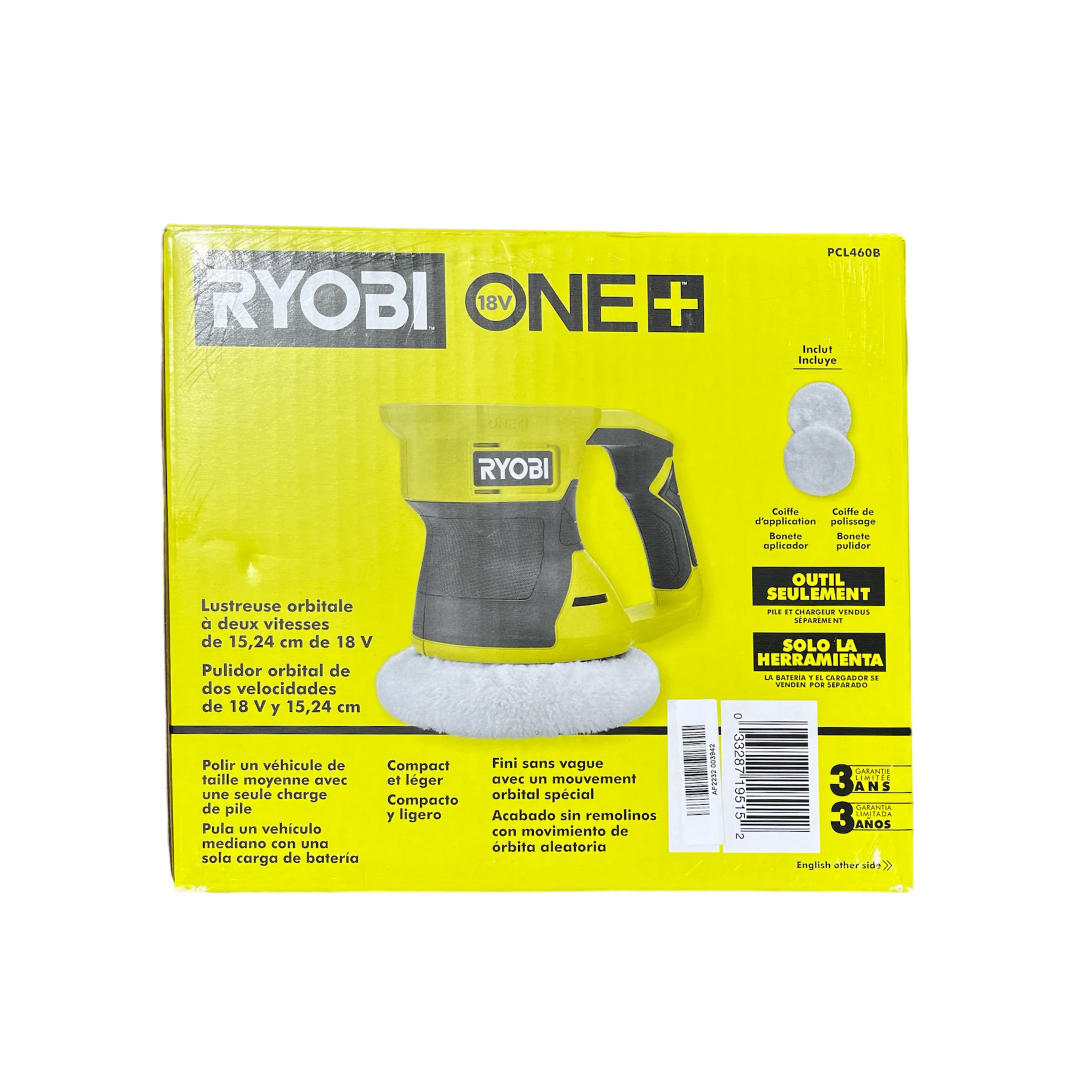 ONE+ 18-Volt Cordless 6 in. Two Speed Random Orbit Buffer (Tool Only) - Image 2