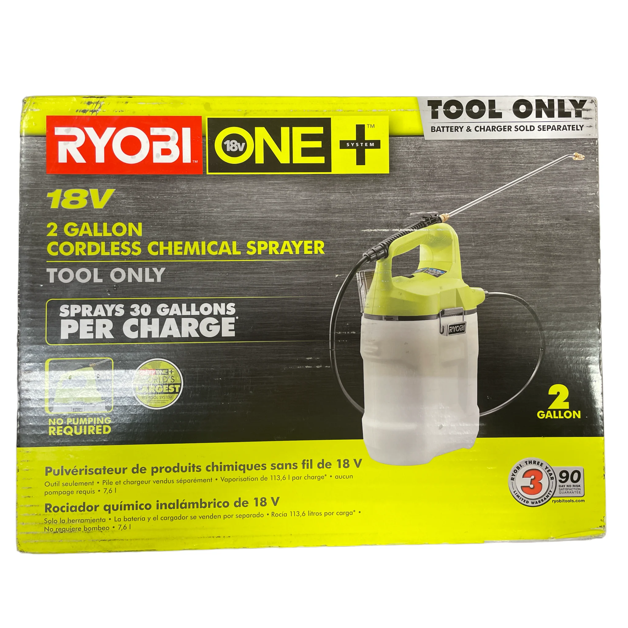 ONE+ 18-Volt Cordless Battery 2 Gal. Chemical Sprayer (Tool Only) - Image 2