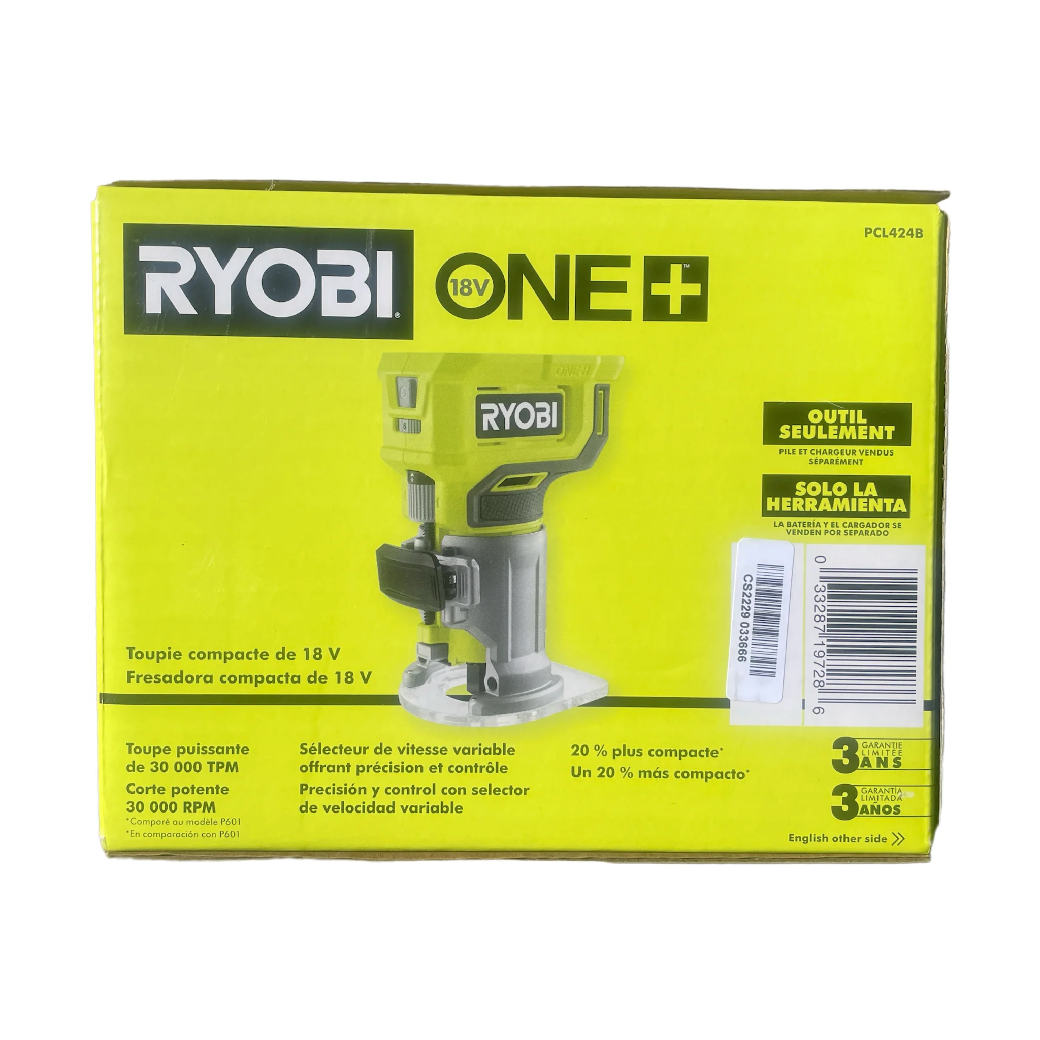ONE+ 18-Volt Cordless Compact Fixed Base Router (Tool Only) - Image 3