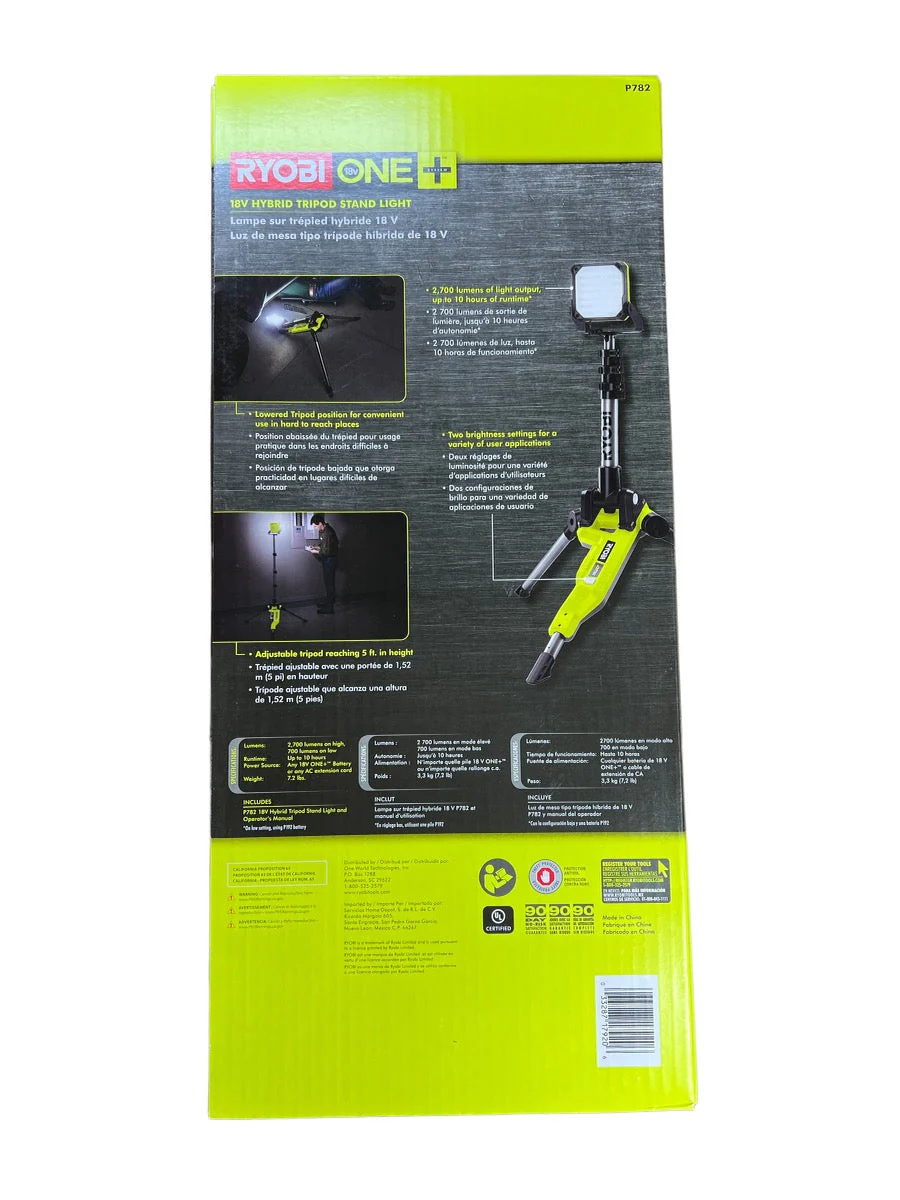 ONE+ 18-Volt Cordless Hybrid LED Tripod Stand Light (Tool Only) Kit - Image 10