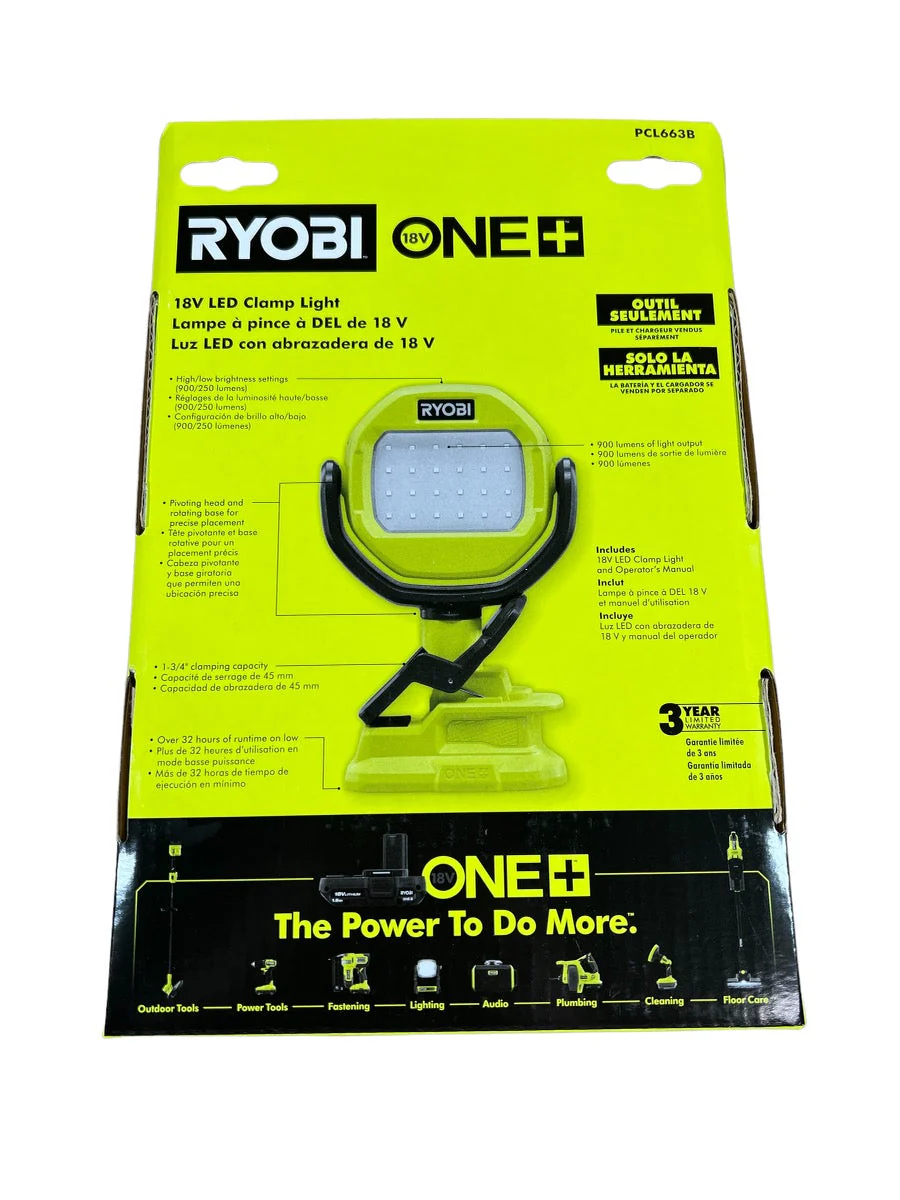 ONE+ 18-Volt Cordless LED Clamp Light (Tool Only) - Image 2