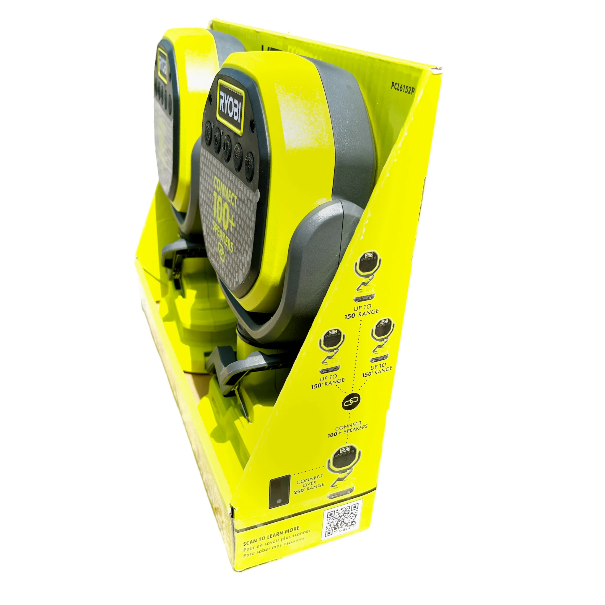 Ryobi ONE+ 18-Volt Cordless VERSE Clamp Speaker 2-Pack (Tools Only) - Image 3