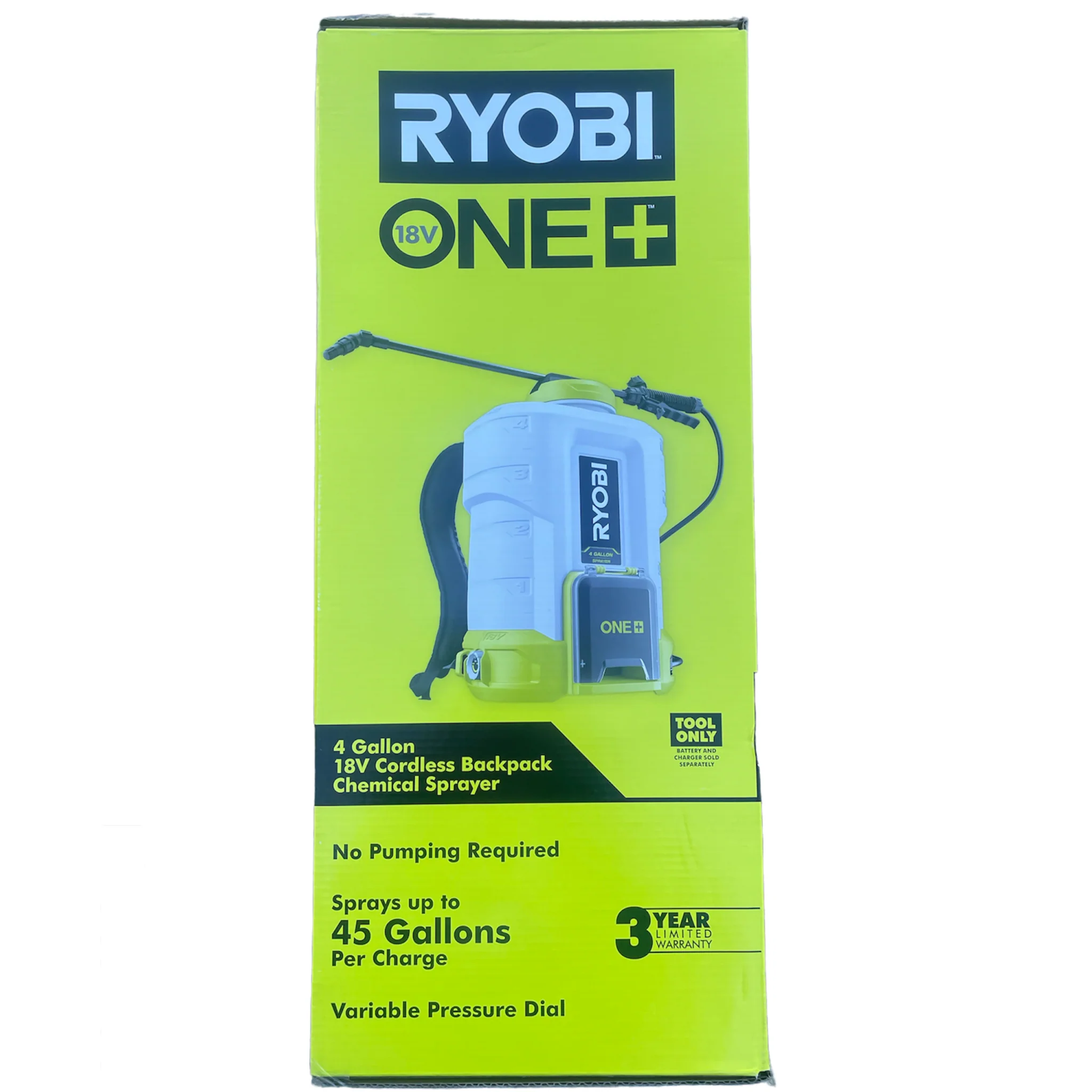 ONE+ 18-Volt Lithium-Ion Cordless 4 Gal. Backpack Chemical Sprayer - Image 3