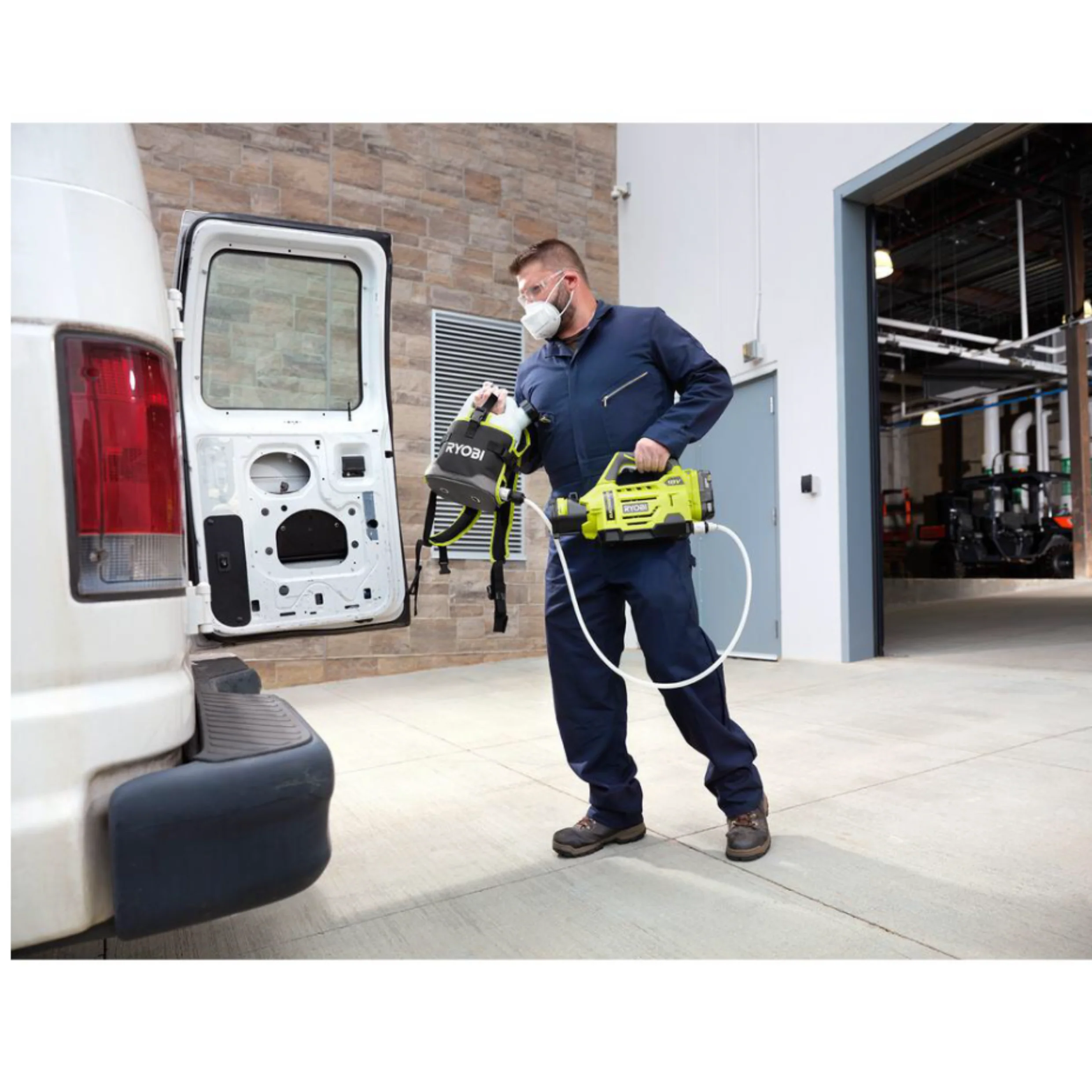 RYOBI P2870 ONE+ 18-Volt Lithium-Ion Cordless Electrostatic 1 Gal. Sprayer with Two 2.0 Ah Batteries and Charger Included - Image 11