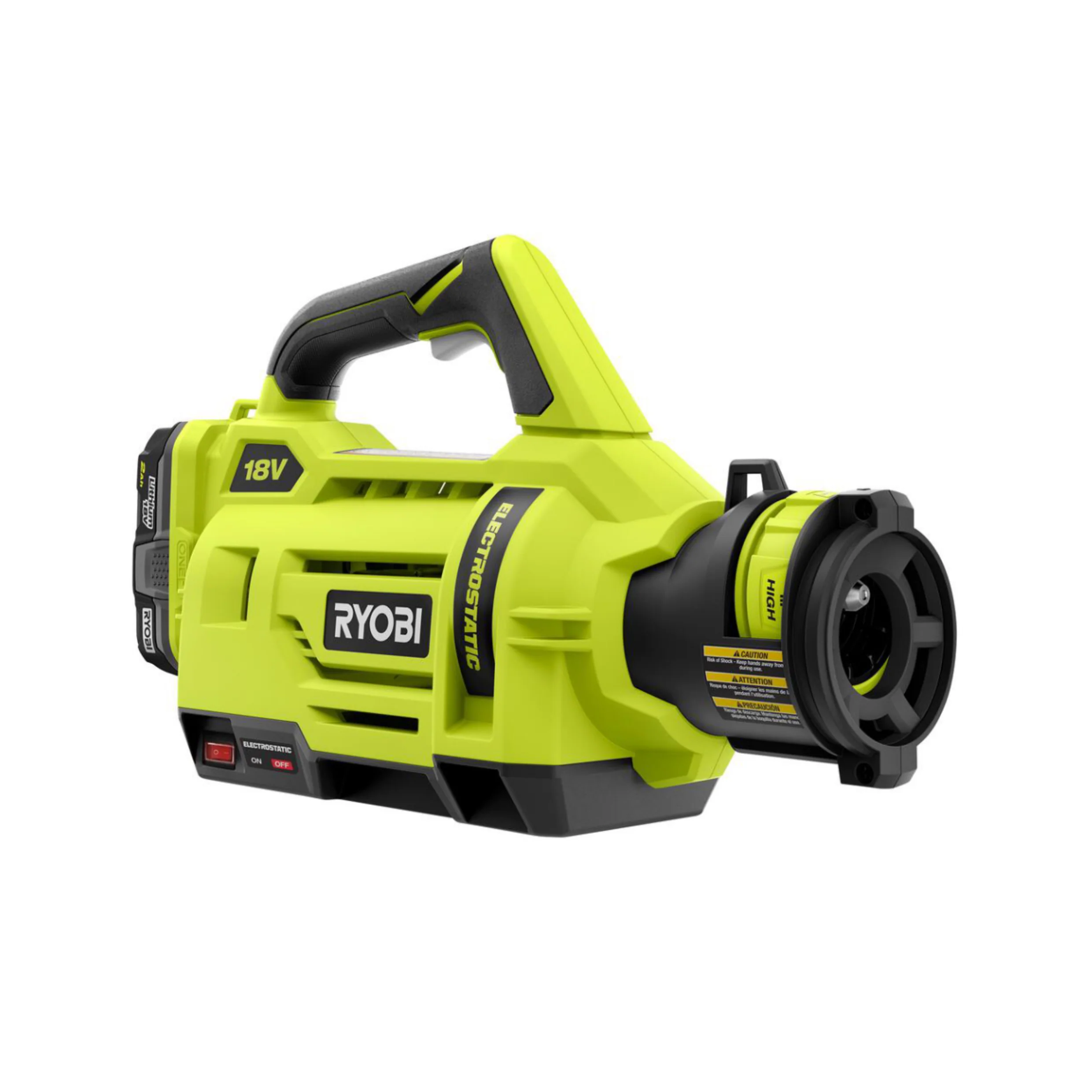 RYOBI P2870 ONE+ 18-Volt Lithium-Ion Cordless Electrostatic 1 Gal. Sprayer with Two 2.0 Ah Batteries and Charger Included - Image 2