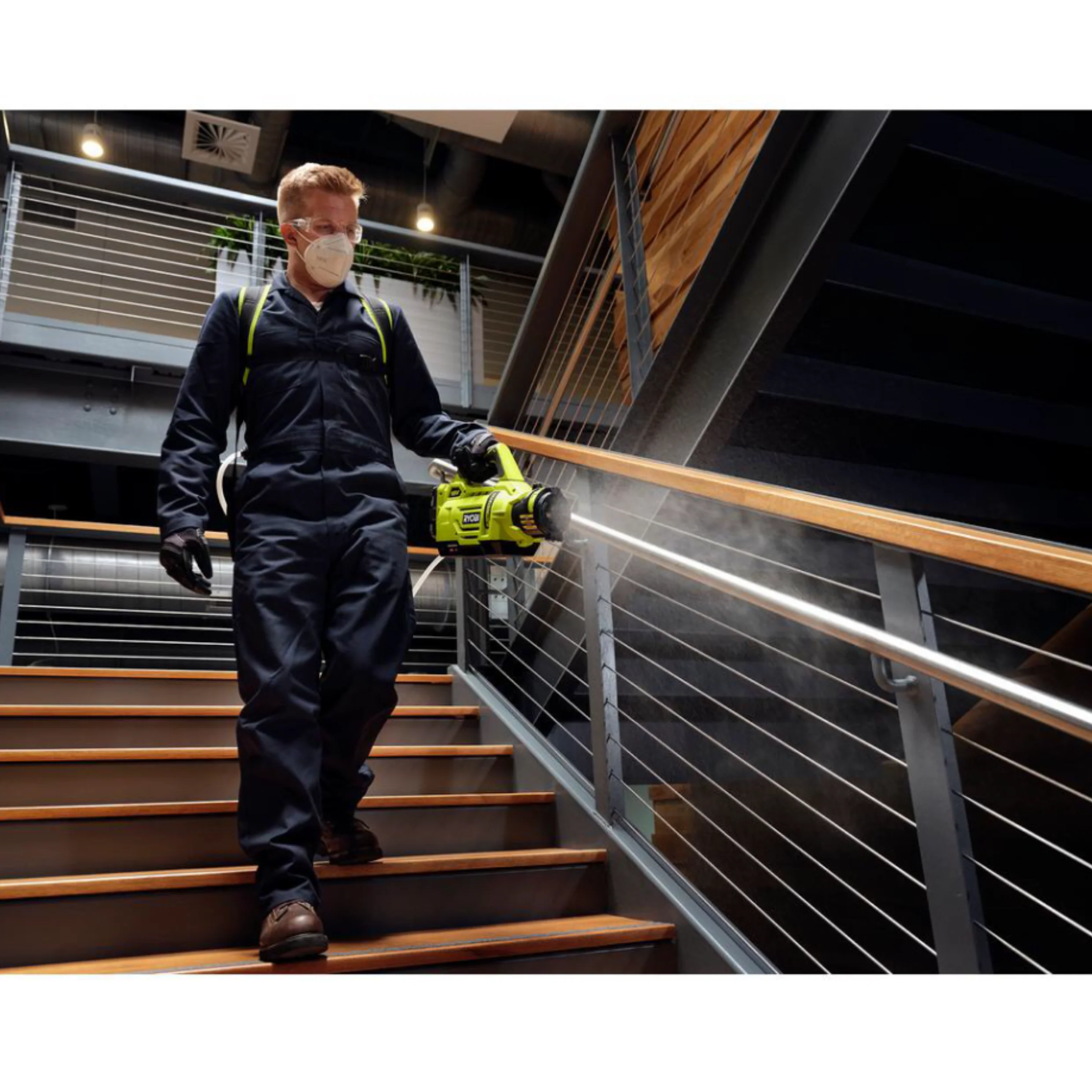 RYOBI P2870 ONE+ 18-Volt Lithium-Ion Cordless Electrostatic 1 Gal. Sprayer with Two 2.0 Ah Batteries and Charger Included - Image 8