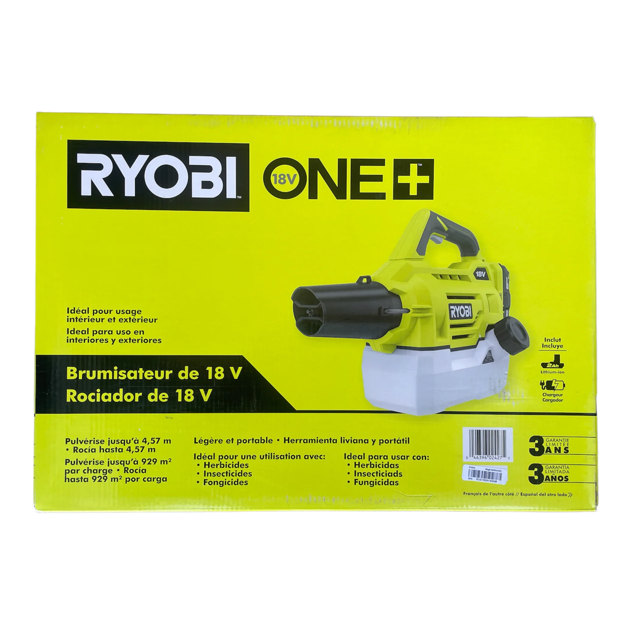 ONE+ 18-Volt Lithium-Ion Cordless Fogger/Mister with 2.0 Ah Battery and Charger Included - Image 9