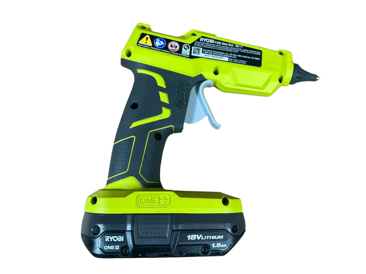 ONE+ 18V Cordless Full Size Glue Gun Kit with 1.5 Ah Battery, 18V Charger, and (3) 1/2 in. Glue Sticks - Image 3