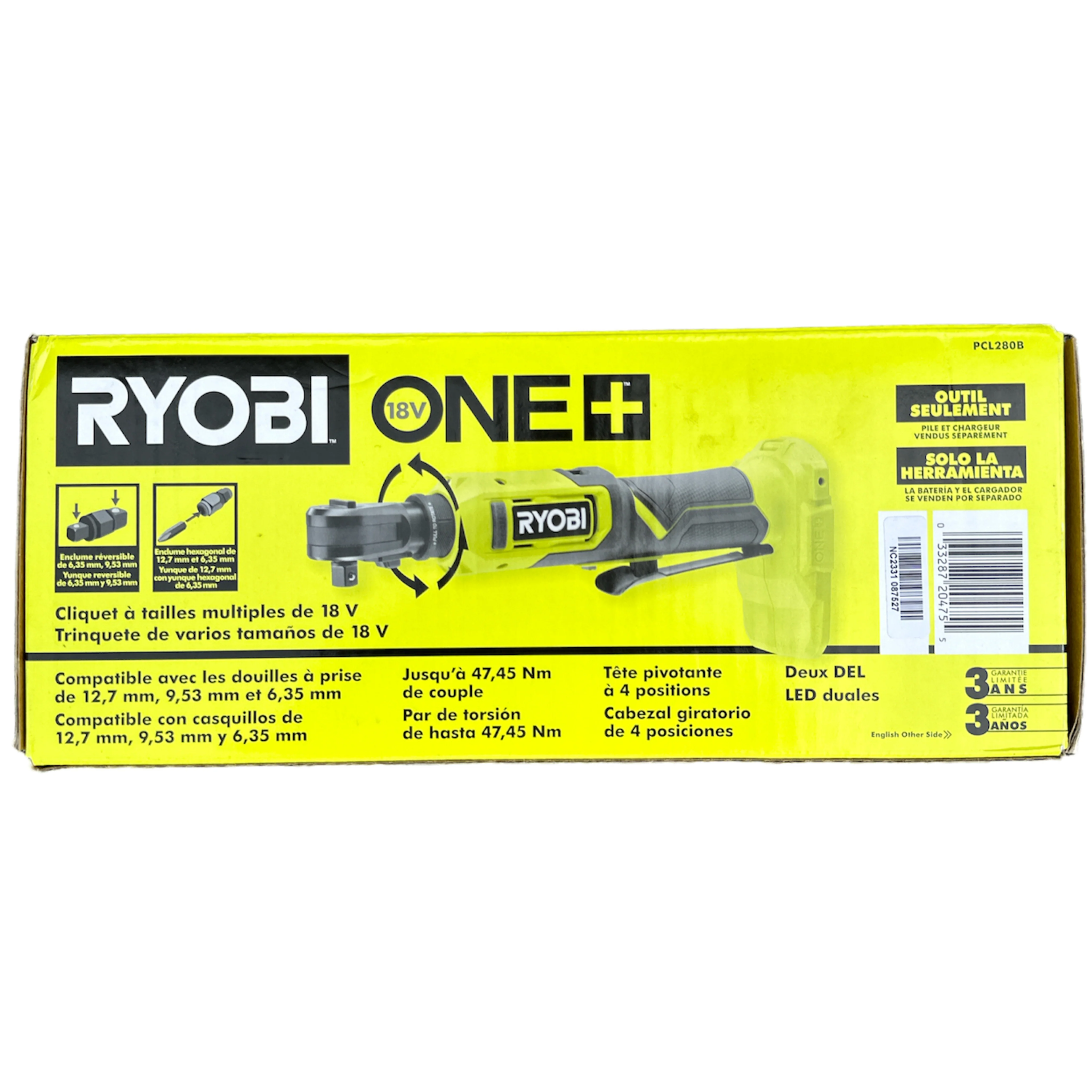 ONE+ 18V Cordless Multi Size Ratchet (Tool Only) - Image 3