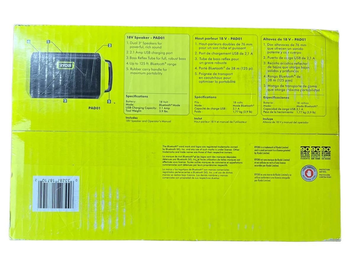 ONE+ 18V Speaker with Bluetooth Wireless Technology (Tool Only) - Image 7