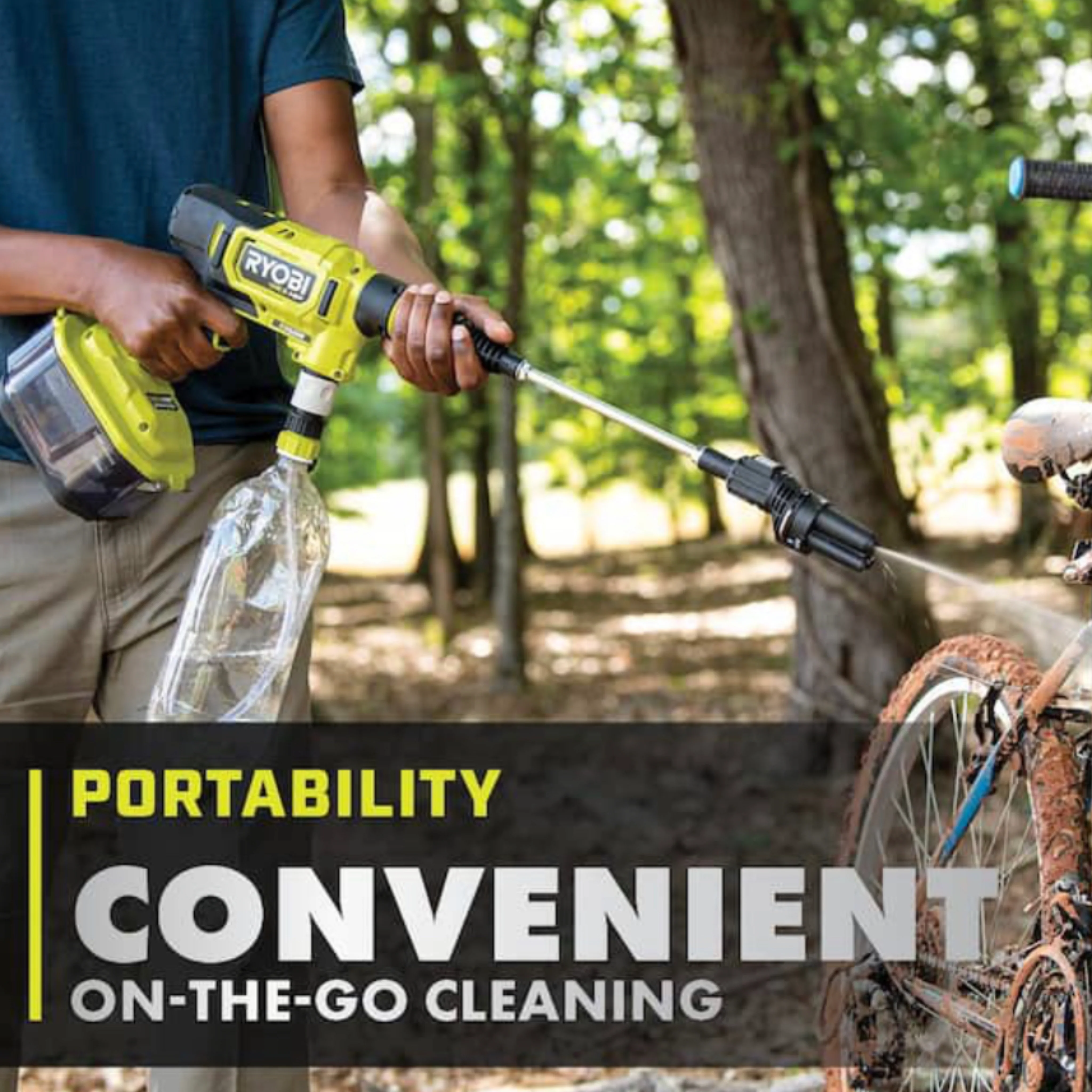 ONE+ HP 18-Volt Brushless EZClean 600 PSI 0.7 GPM Cordless Cold Water Power Cleaner (Tool Only) - Image 3