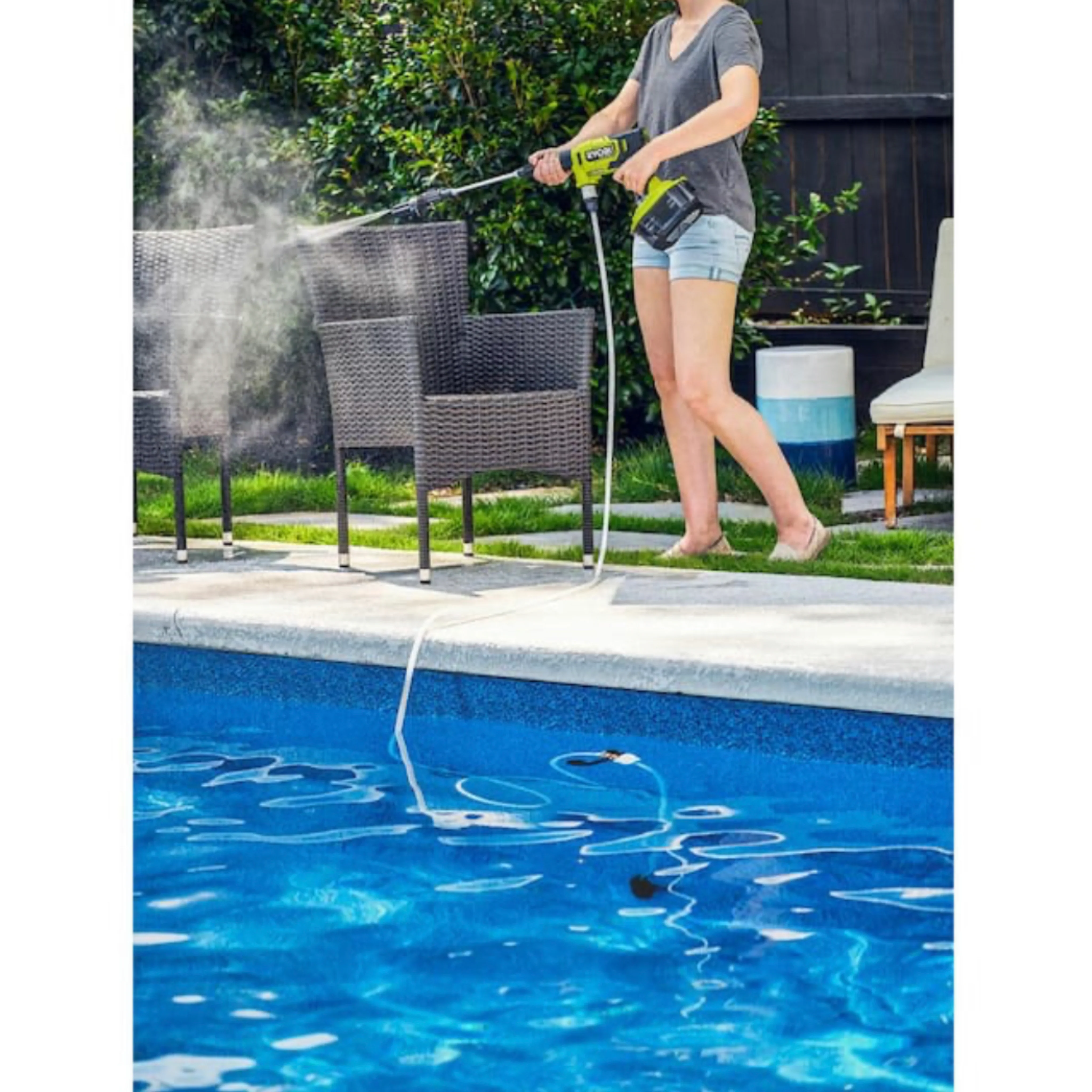 ONE+ HP 18-Volt Brushless EZClean 600 PSI 0.7 GPM Cordless Cold Water Power Cleaner (Tool Only) - Image 5