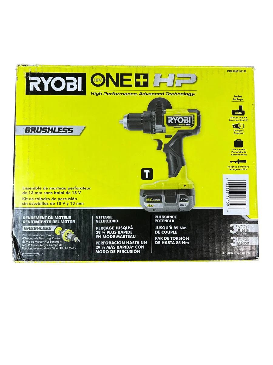 ONE+ HP 18V Brushless Cordless 1/2 in. Hammer Drill Kit with (1) 4.0 Ah High Performance Battery, Charger, and Tool Bag - Image 2