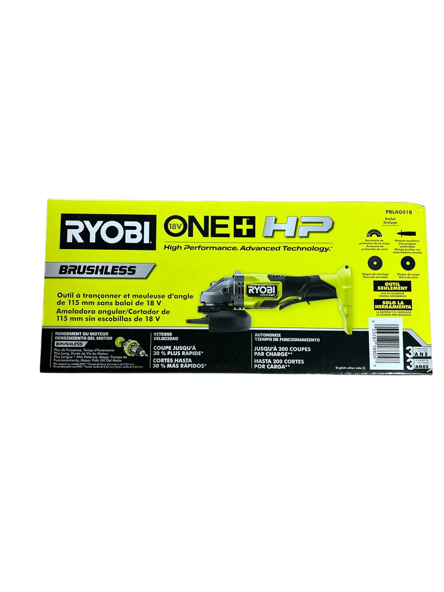 ONE+ HP 18V Brushless Cordless 4-1/2 in. Angle Grinder (Tool Only)