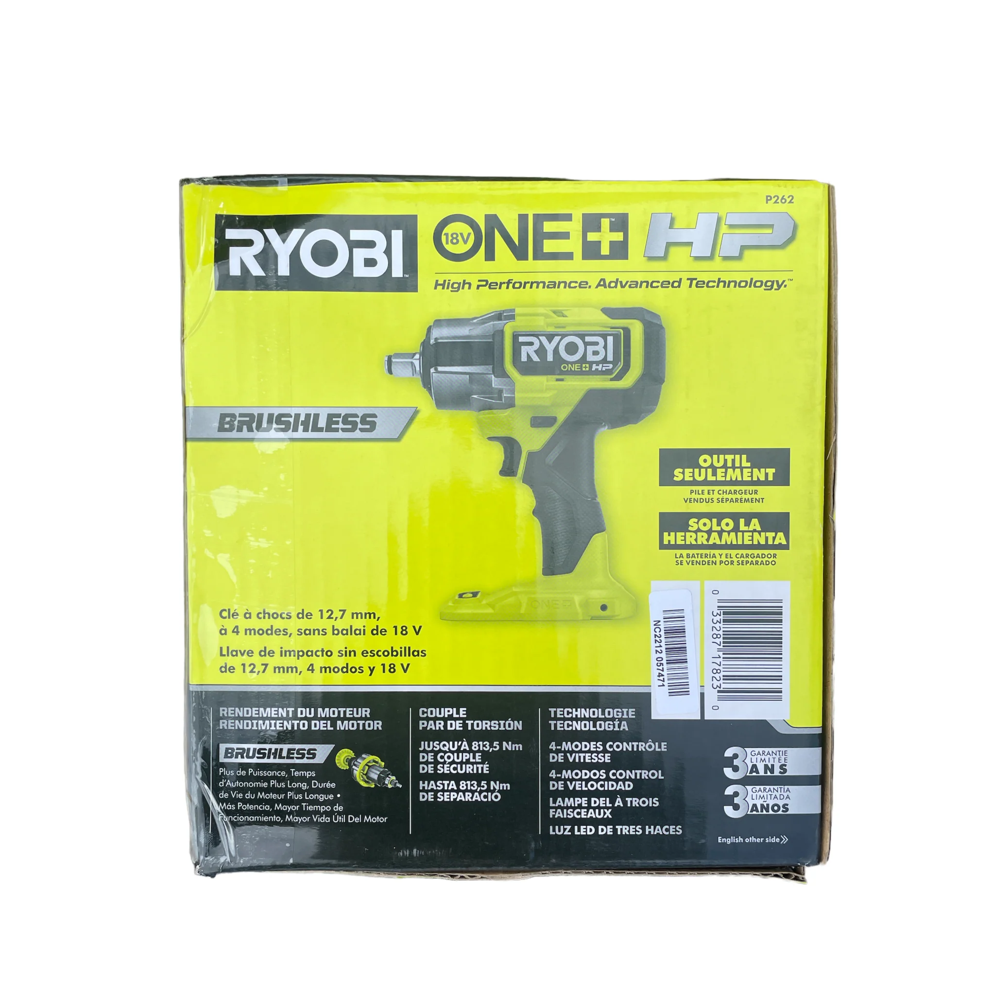 ONE+ HP 18V Brushless Cordless 4-Mode 1/2 in. Impact Wrench (Tool Only) - Image 3
