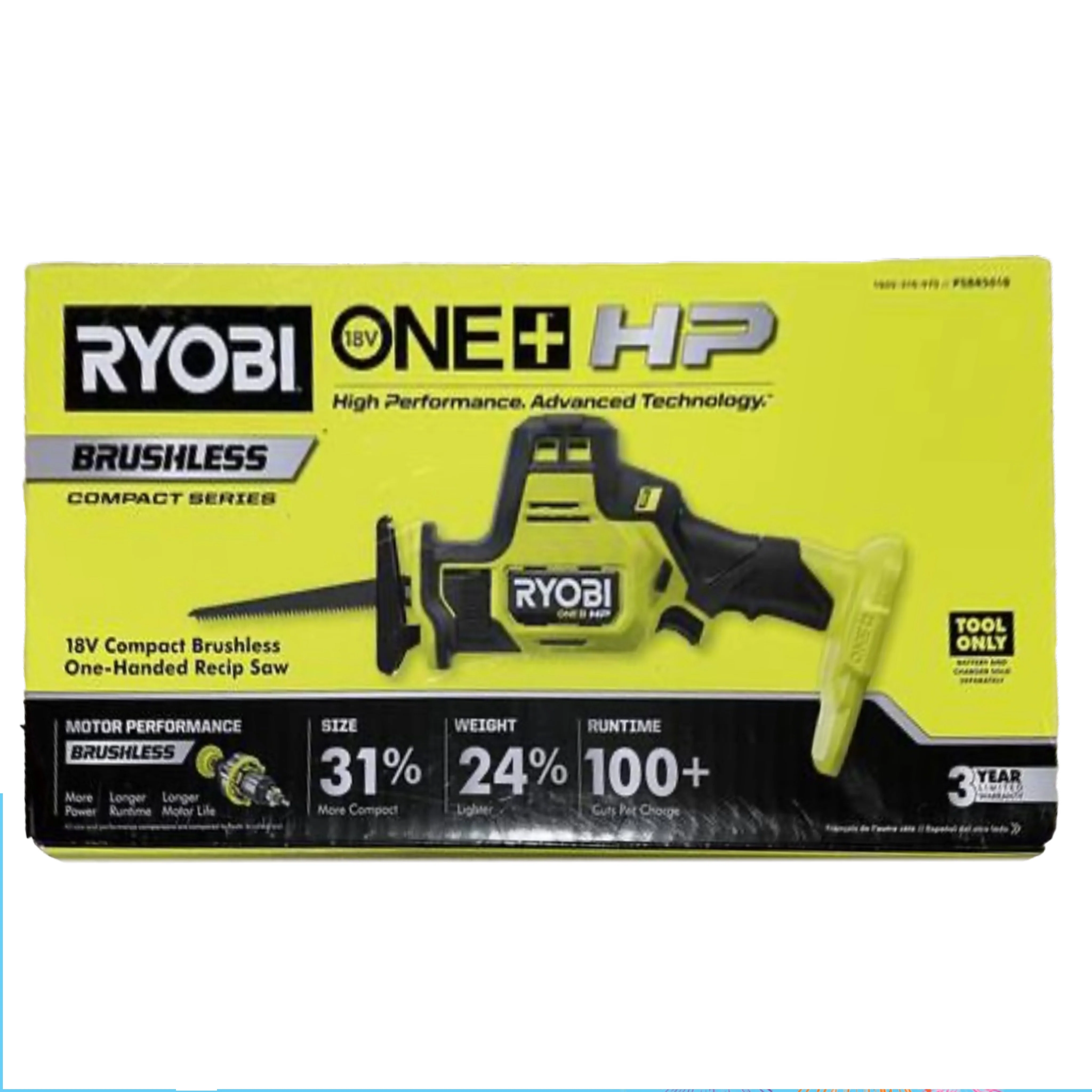 ONE+ HP 18V Brushless Cordless Compact One-Handed Reciprocating Saw (Tool Only)