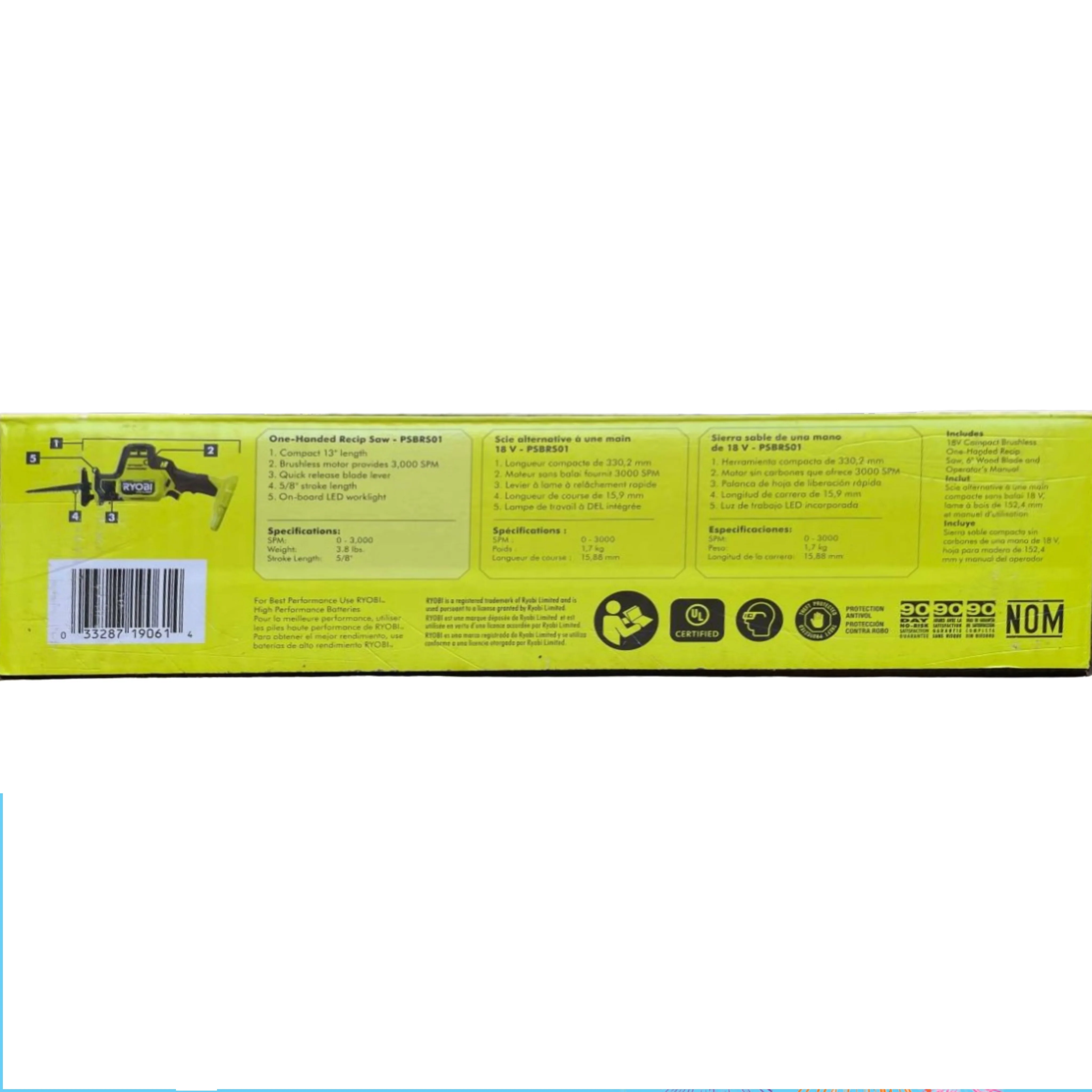 ONE+ HP 18V Brushless Cordless Compact One-Handed Reciprocating Saw (Tool Only) - Image 2