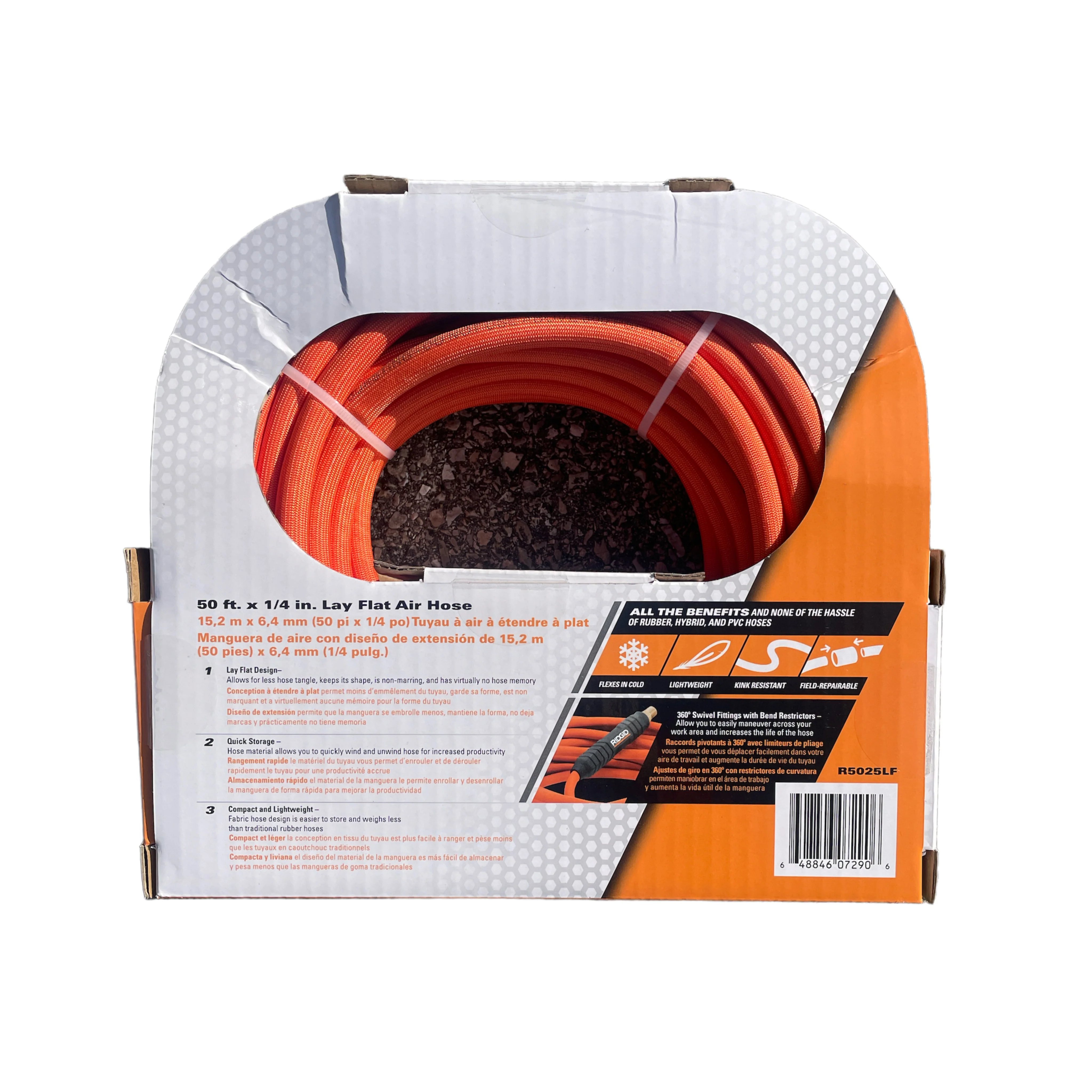 RIDGID 1/4 in. 50 ft. Lay Flat Air Hose - Image 4