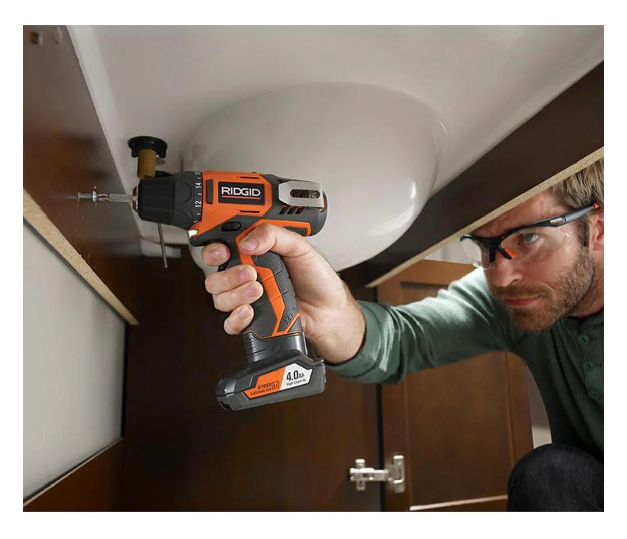 RIDGID 12-Volt Lithium-Ion Cordless Drill/Driver and Impact Driver Combo Kit with 2-Batteries, Charger and Bag - Image 8