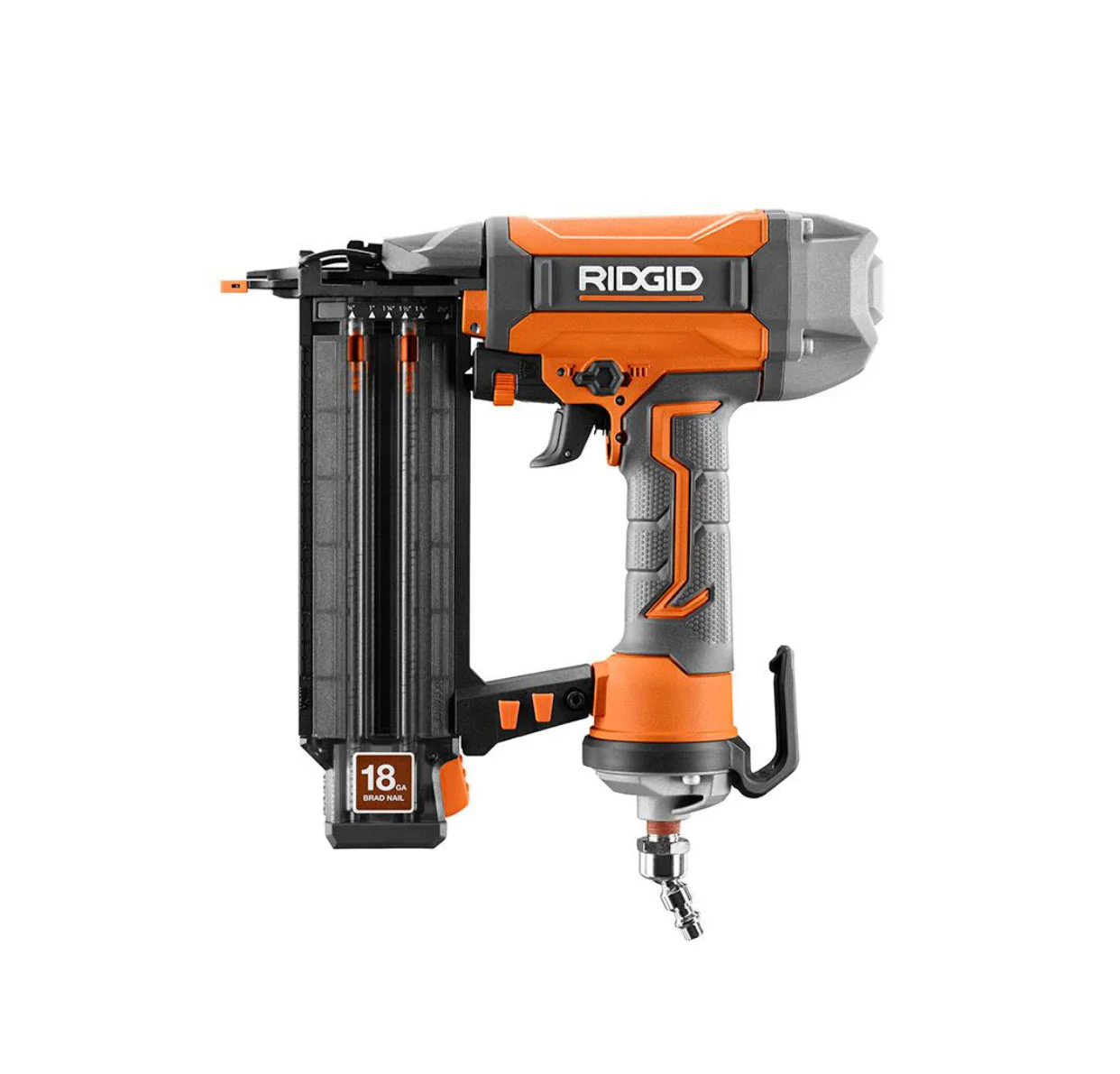 RIDGID 18-Gauge 2-1/8 in. Brad Nailer with CLEAN DRIVE Technology and Sample Nails - Image 2