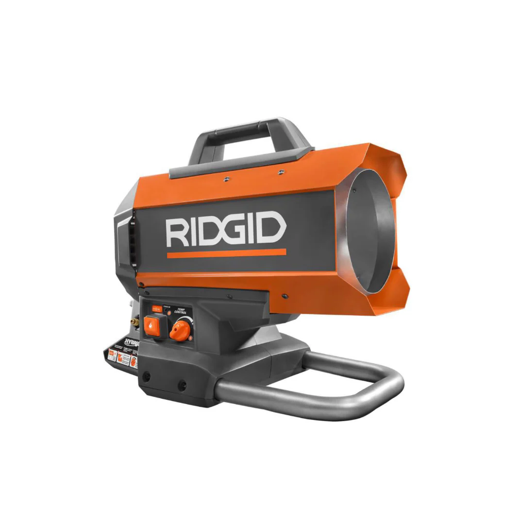 RIDGID 18-Volt 60K BTU Hybrid Forced Air Propane Portable Heater - Image 2