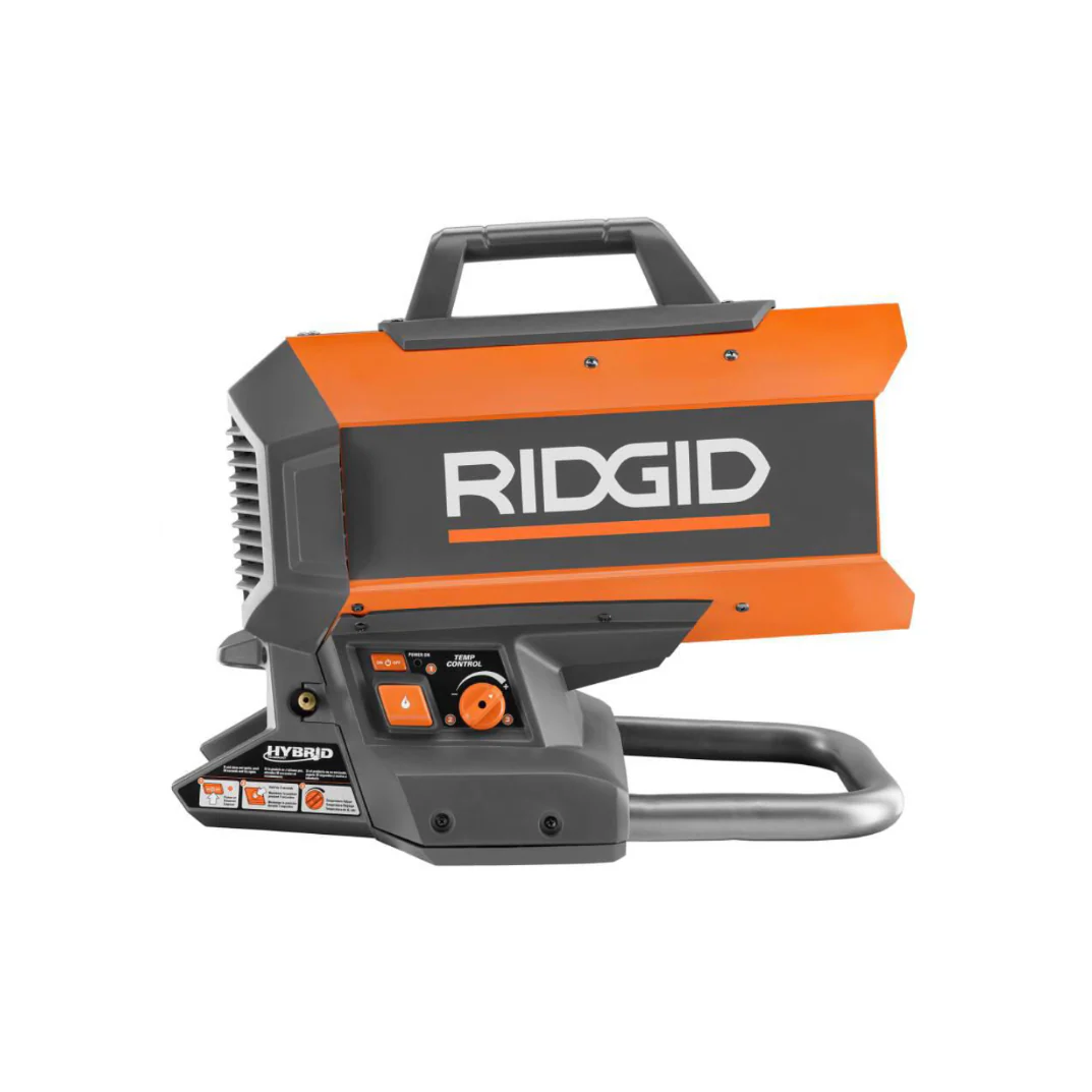 RIDGID 18-Volt 60K BTU Hybrid Forced Air Propane Portable Heater - Image 3