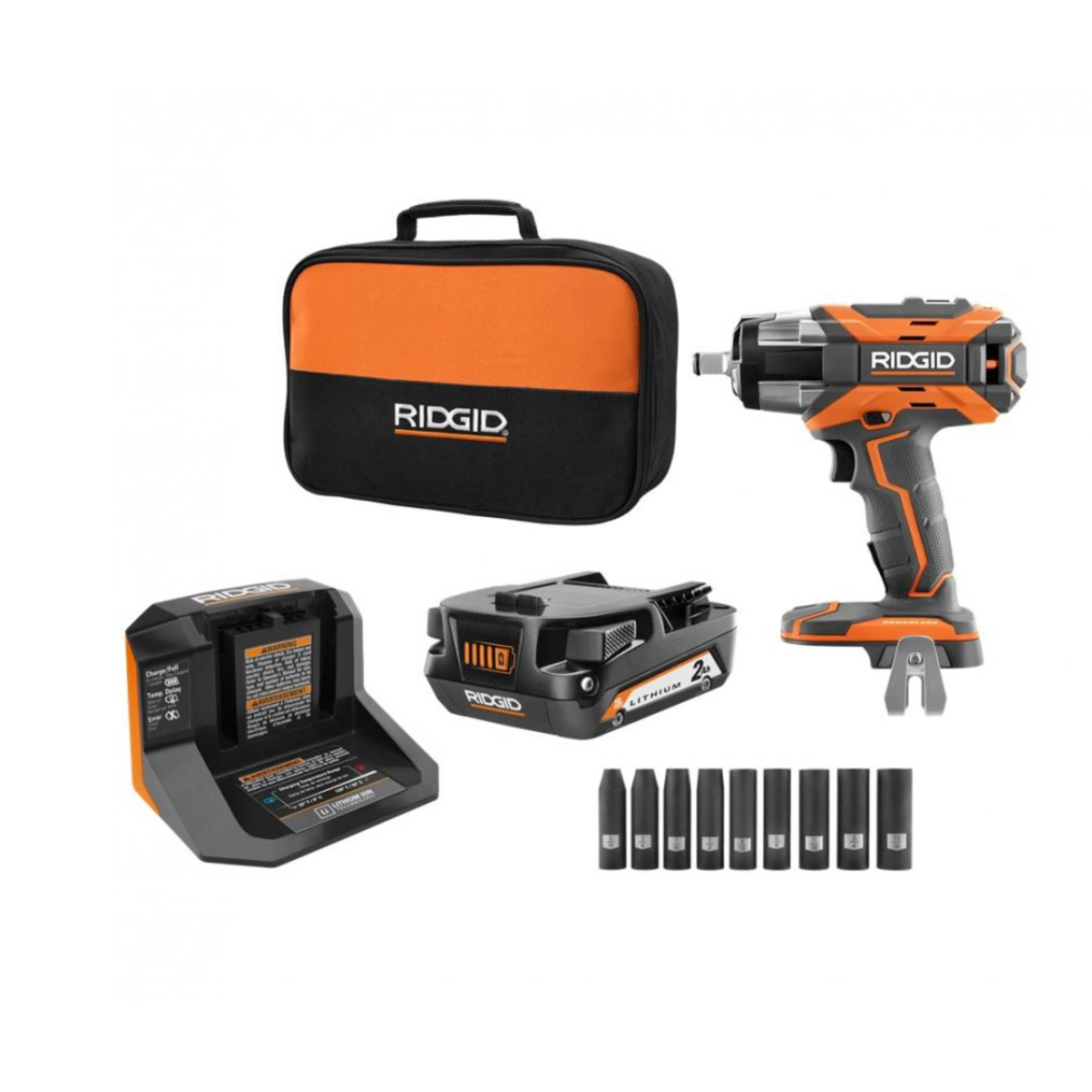 RIDGID 18-Volt Brushless 1/2 in. Impact Wrench Kit