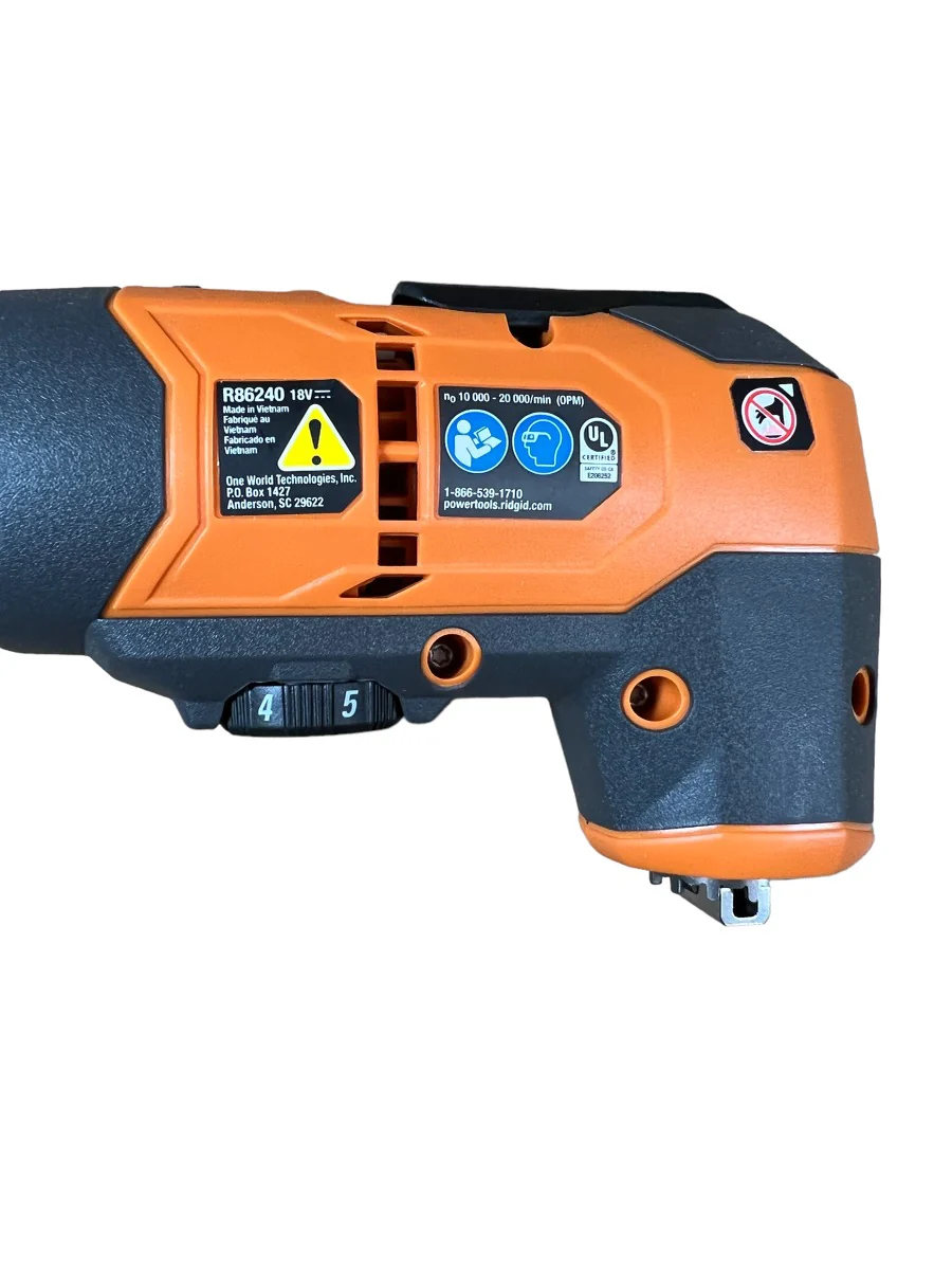RIDGID 18-Volt Brushless Cordless Oscillating Multi-Tool (Tool Only) - Image 7