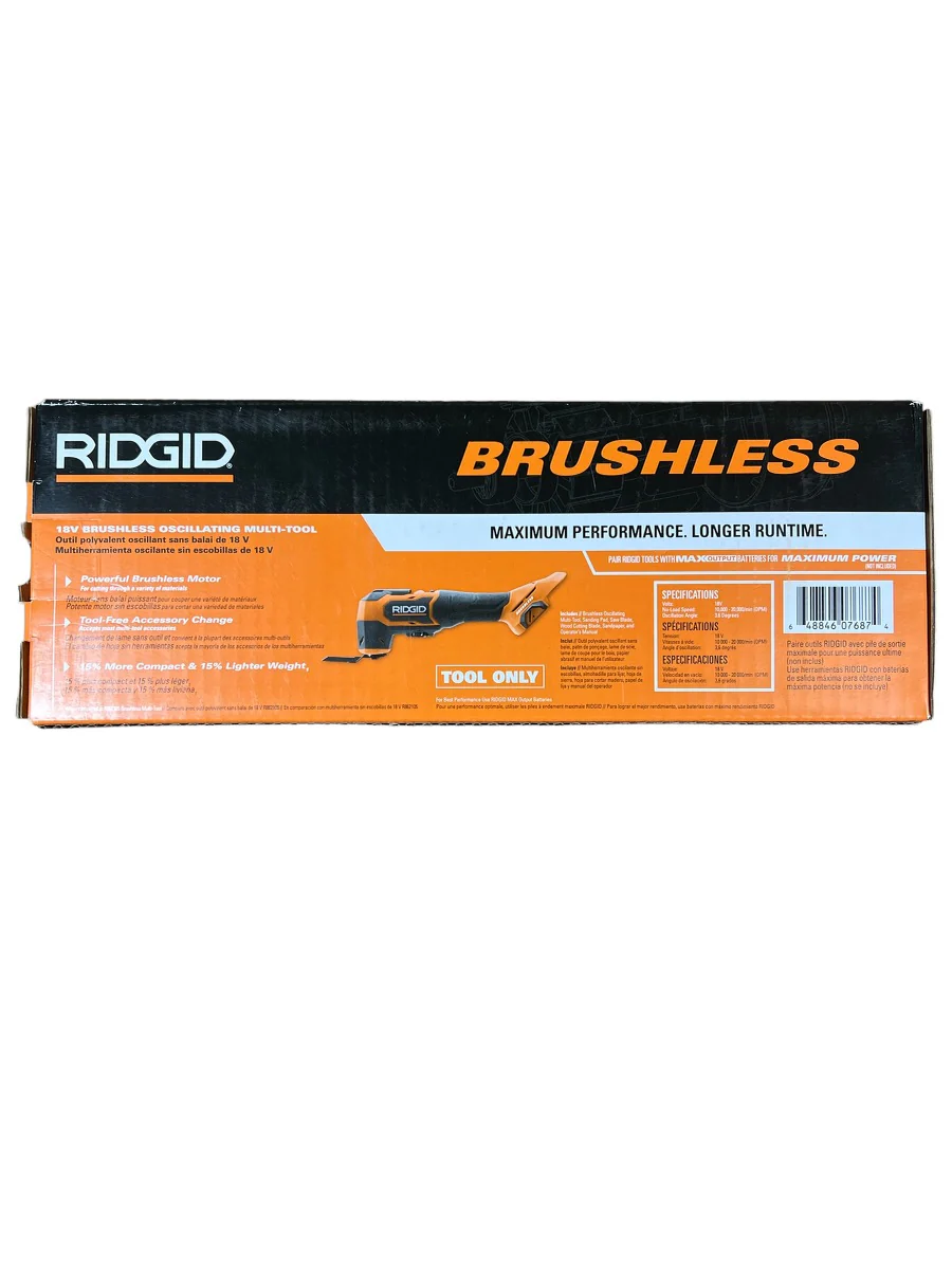 RIDGID 18-Volt Brushless Cordless Oscillating Multi-Tool (Tool Only) - Image 8