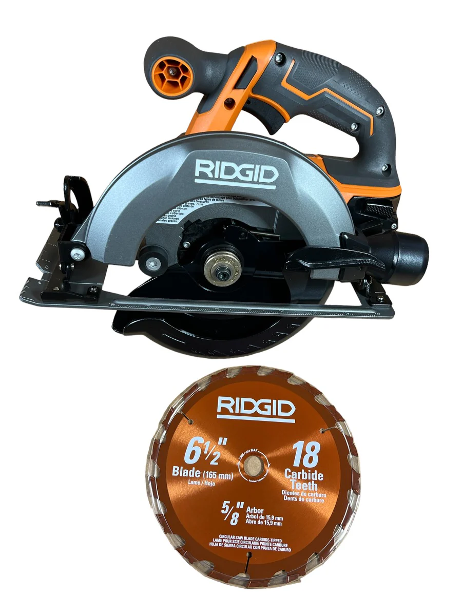 RIDGID 18-Volt Cordless 1/2 in. Drill/Driver and 6-1/2 in. Circular Saw Combo Kit with 2.0 Ah and 4.0 Ah Battery, Charger, and Bag - Image 4
