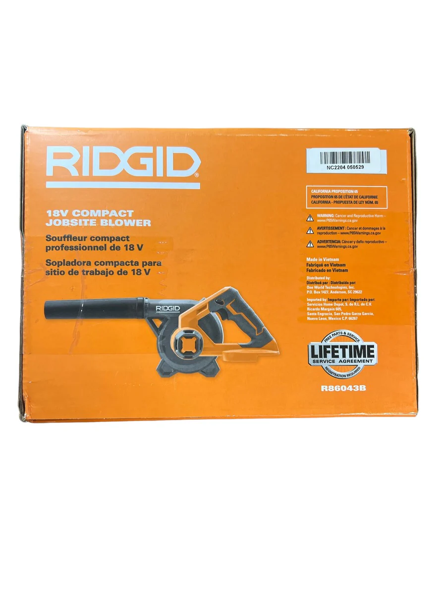 RIDGID 18-Volt Cordless Compact Jobsite Blower with Inflator/Deflator Nozzle - Image 3